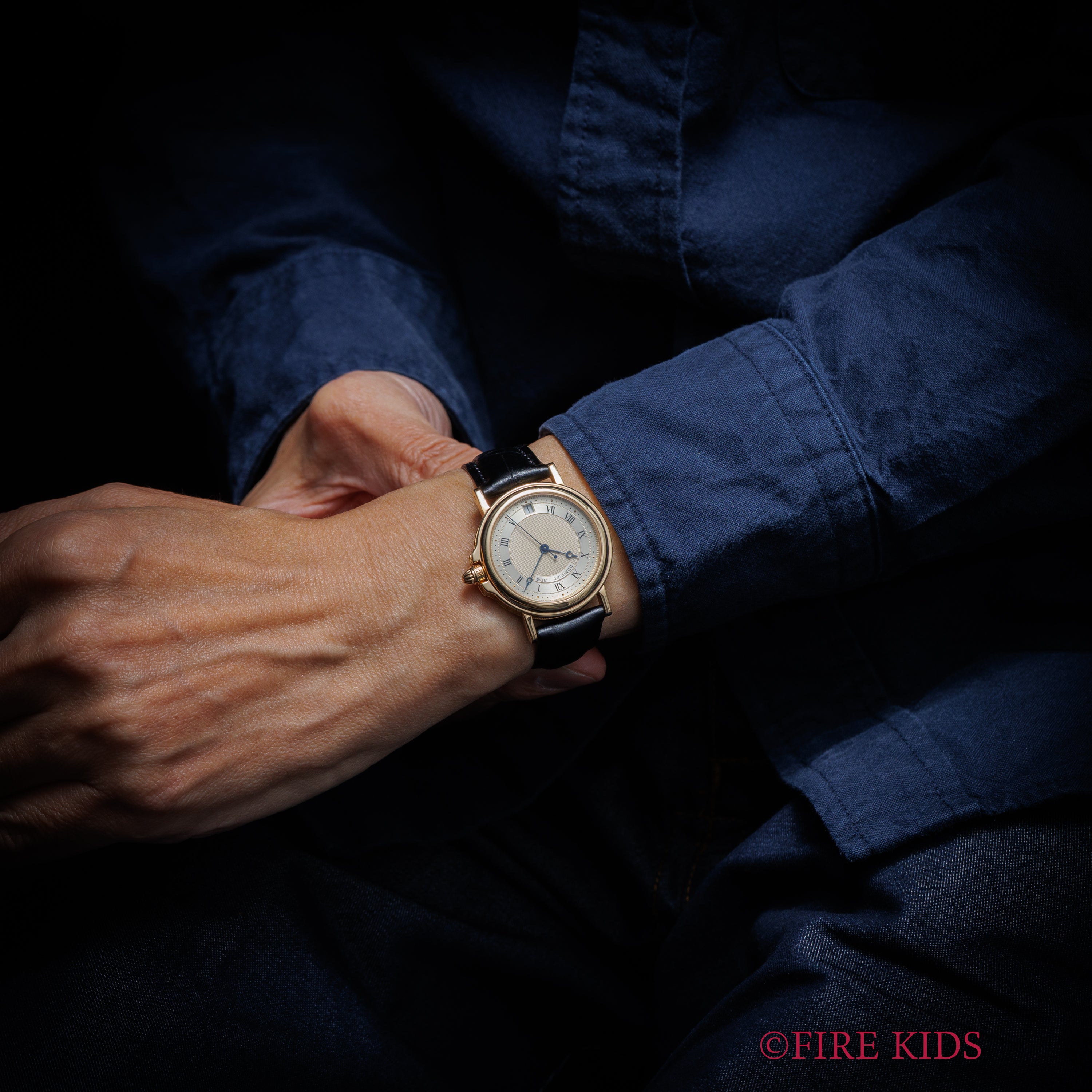 ブレゲ 18金無垢マリーン 1990年代製 Ref.3400BA/12/996 自動巻 純正金無垢Dバックル