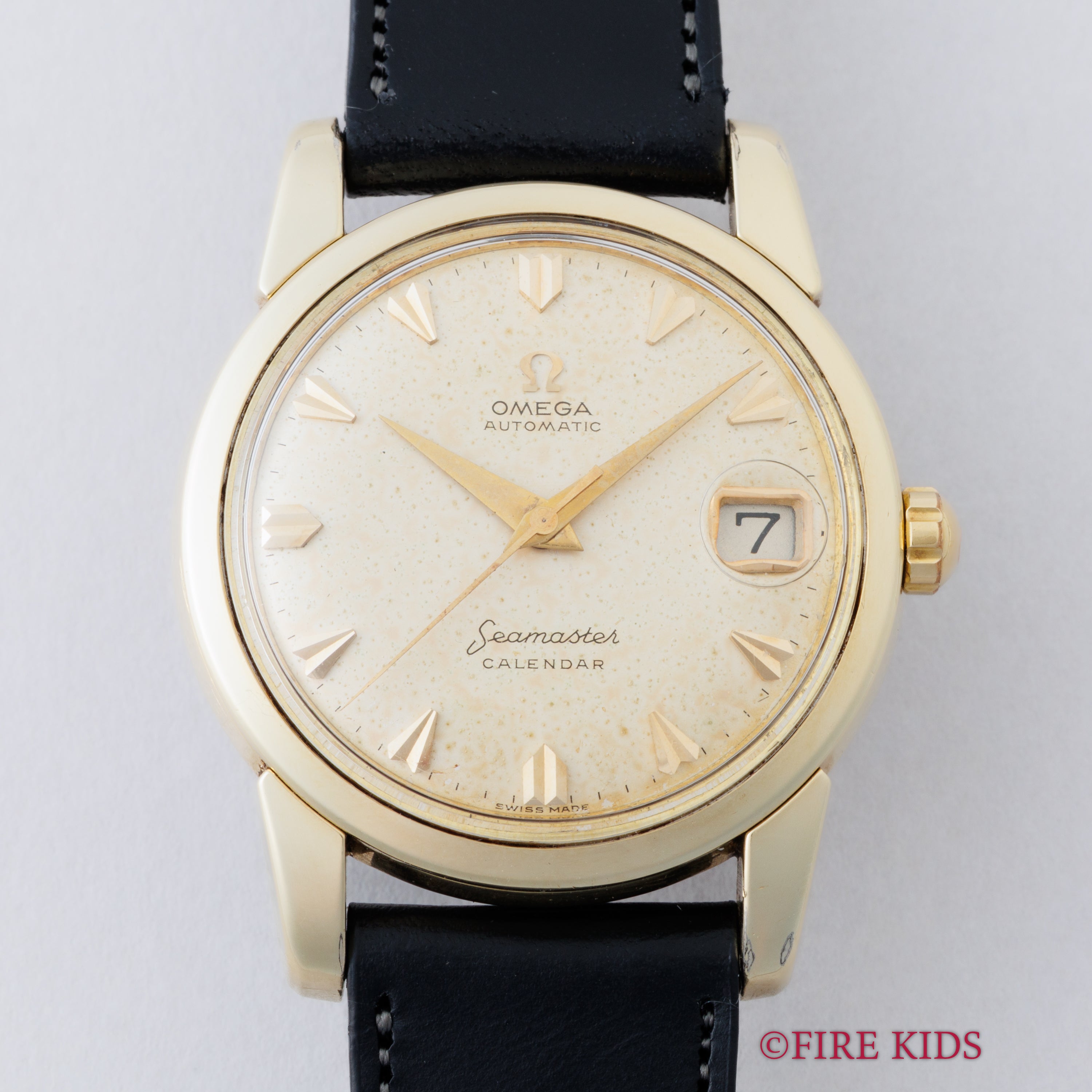 オメガ シーマスター カレンダー 1958年製 Ref.2849トップゴールド Cal.503 自動巻 ビックシーホース