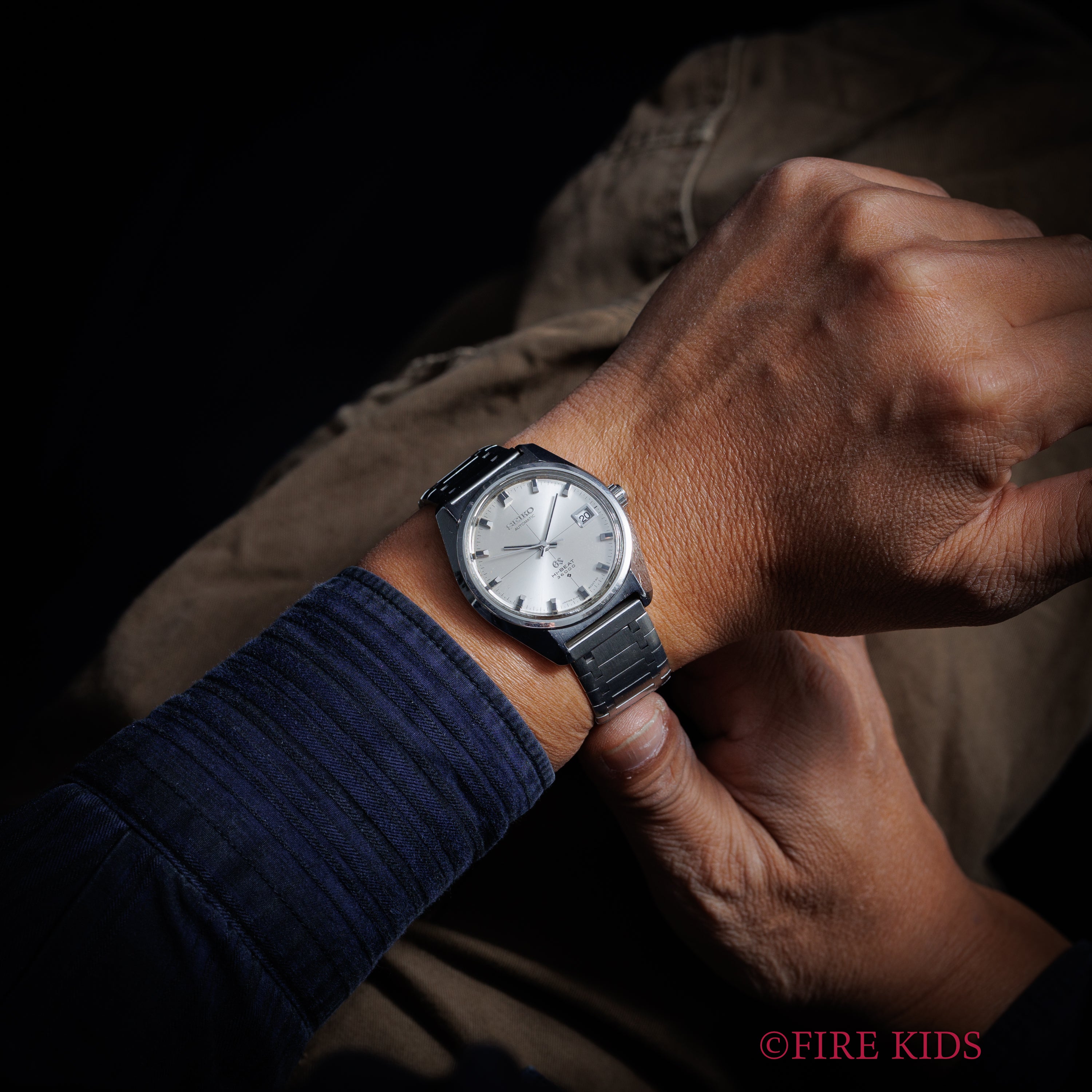 グランドセイコー ハイビート 36000 1969年製 Ref.6145-8000 61GS クロスライン 純正ブレス付き