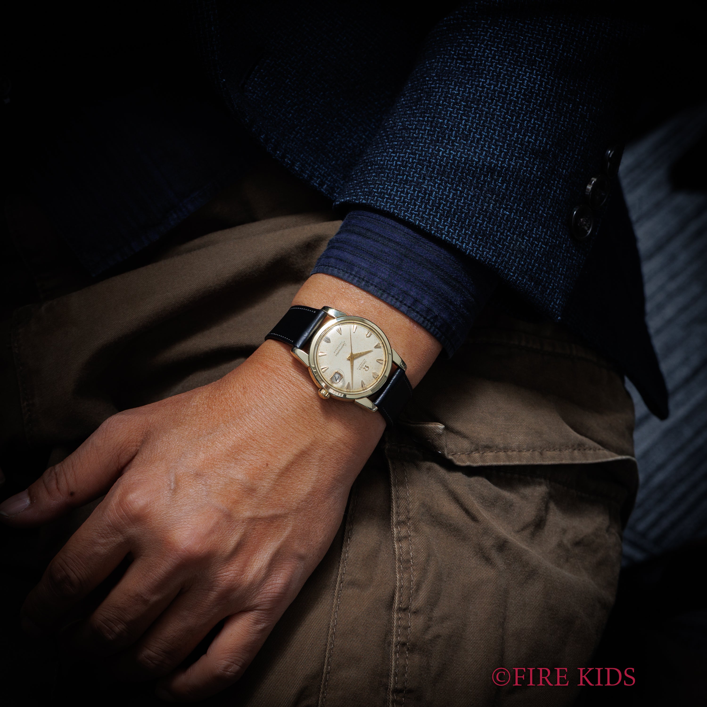 オメガ シーマスター カレンダー 1958年製 Ref.2849トップゴールド Cal.503 自動巻 ビックシーホース