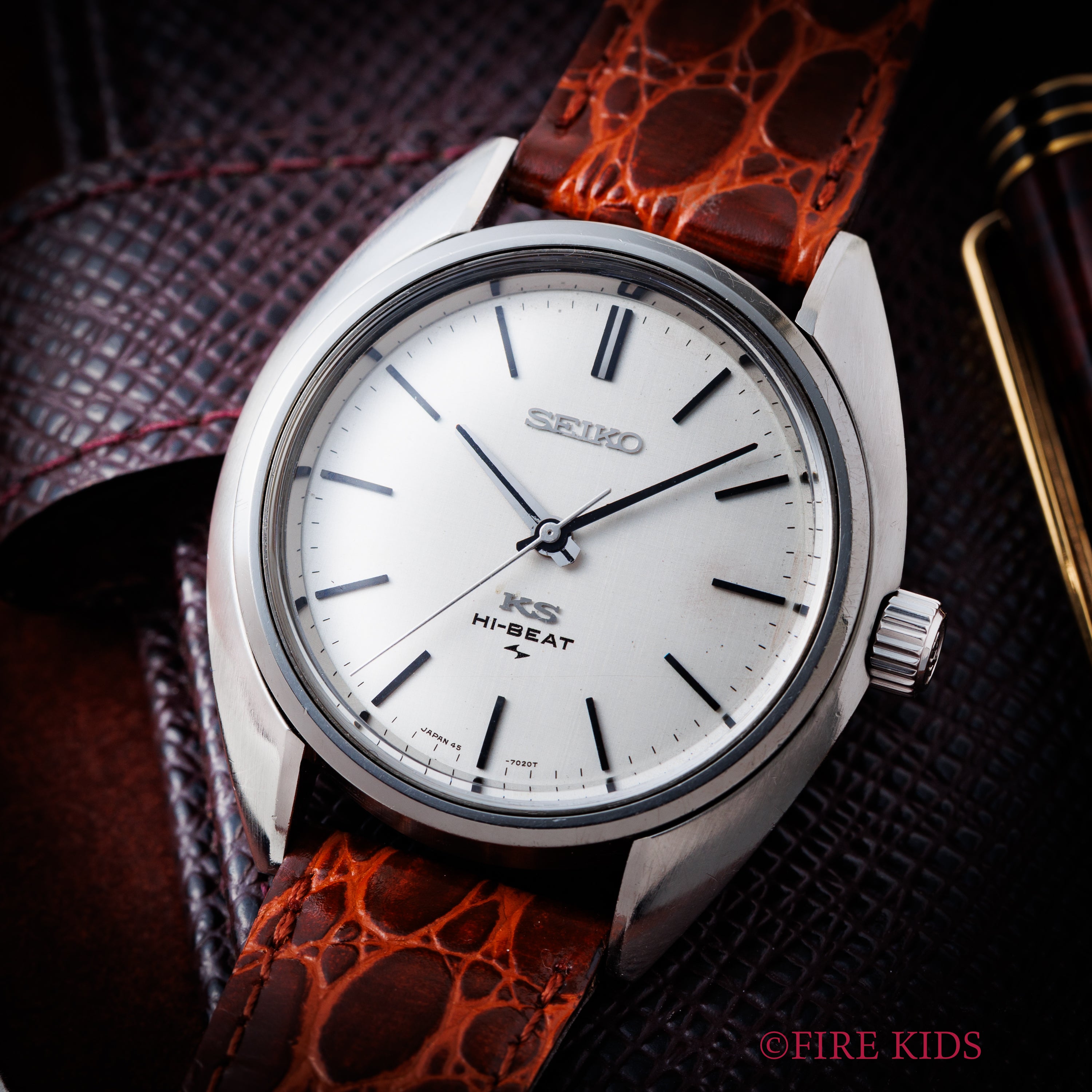 キングセイコー 1971年製 Cラインケース Ref.45-7010 45KS ノンデイト 手巻10振動