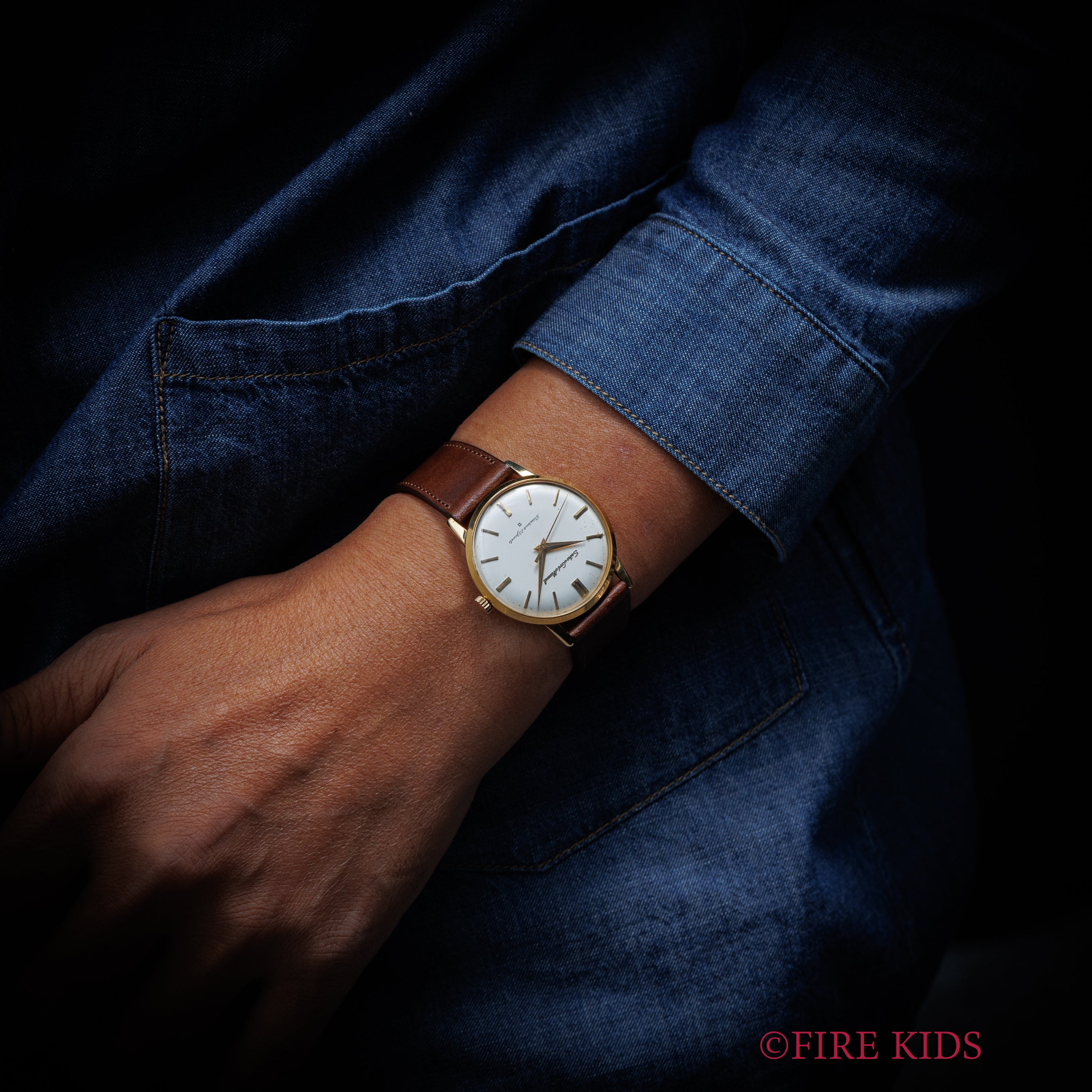 セイコー 18金無垢ロードマーベル 1962年製 Ref.14050 彫文字ロゴ SDダイヤル 手巻き 箱、保証書