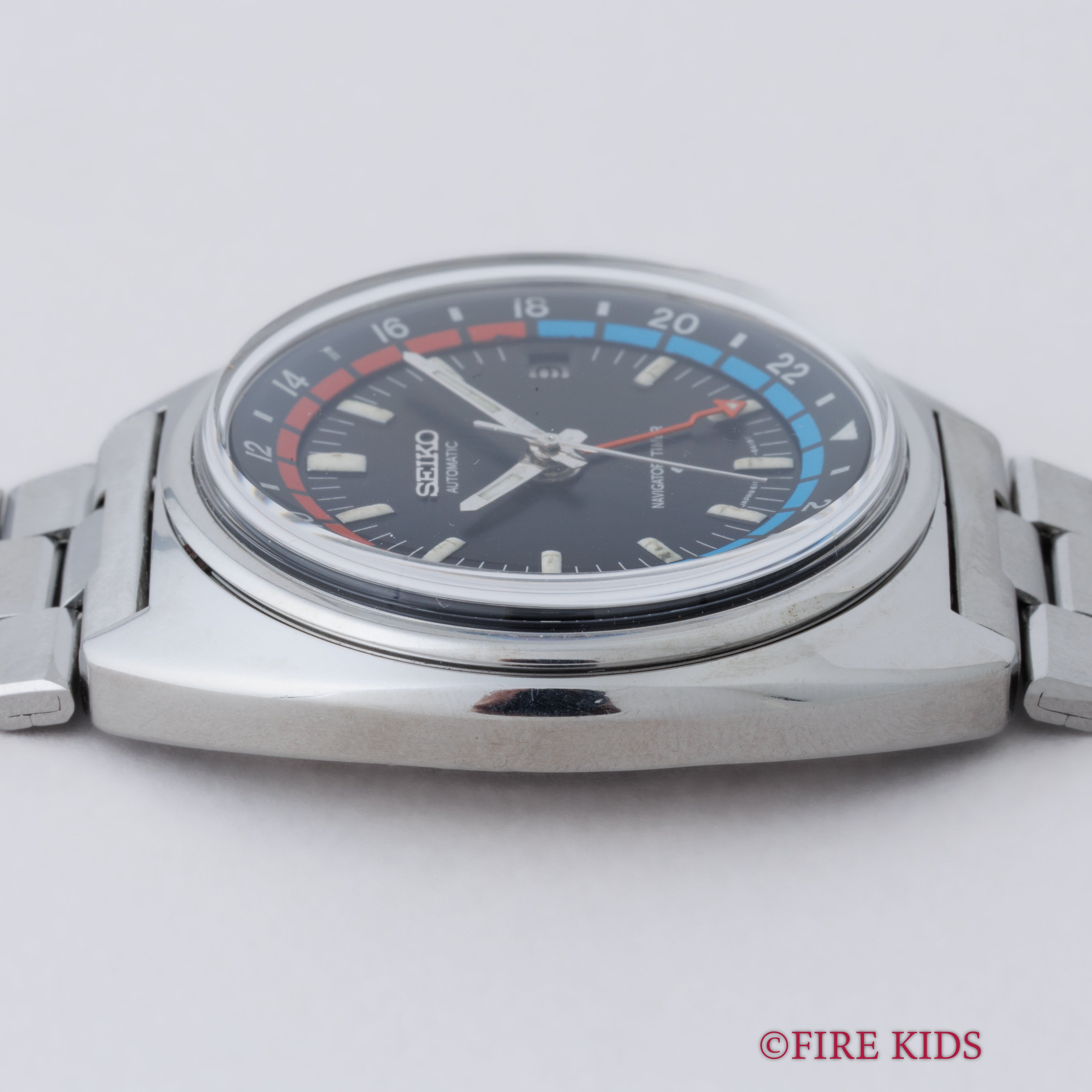 セイコー ナビゲータータイマー 自動巻き 1975年製 Ref.6117-6410 純正ブレス