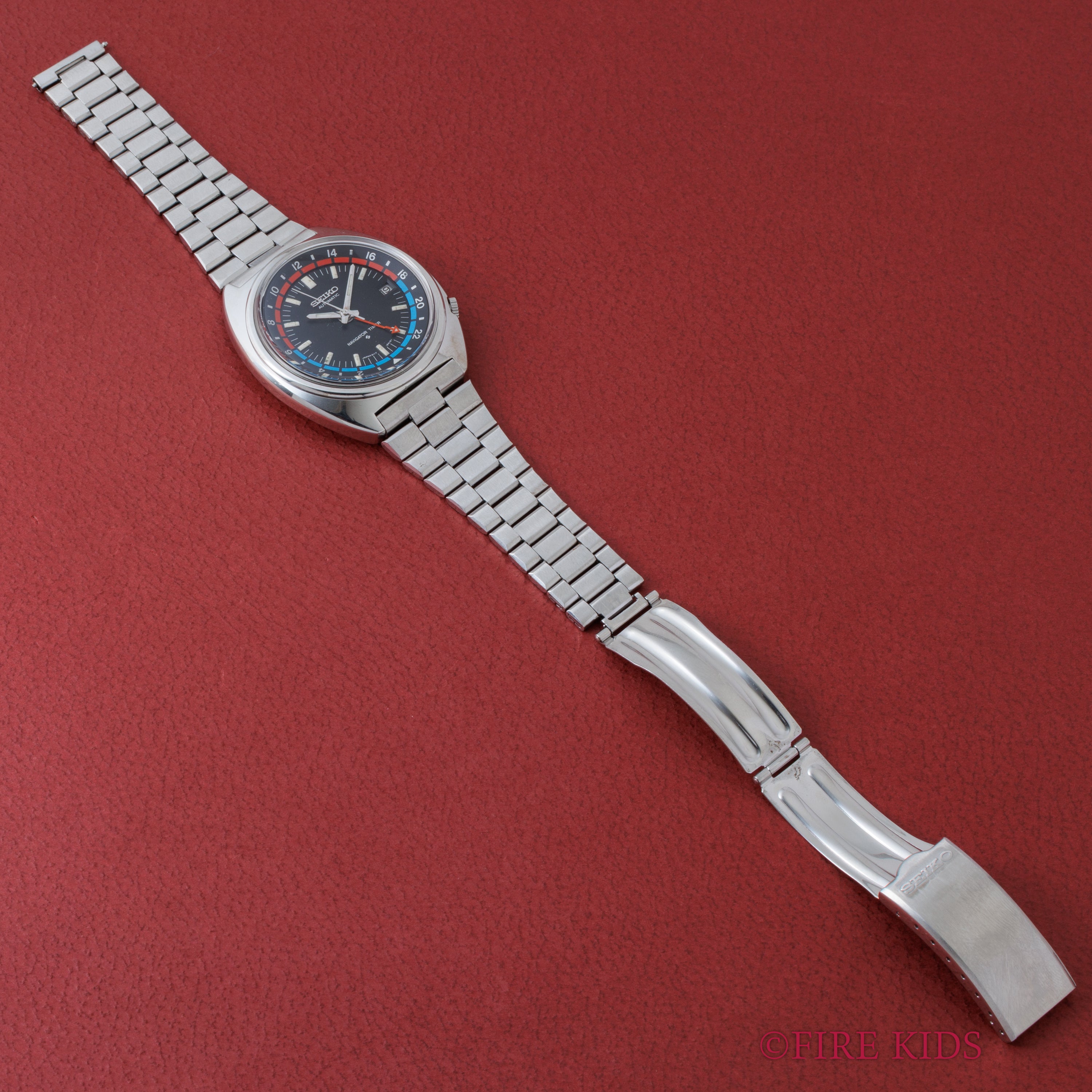 セイコー ナビゲータータイマー 自動巻き 1975年製 Ref.6117-6410 純正ブレス