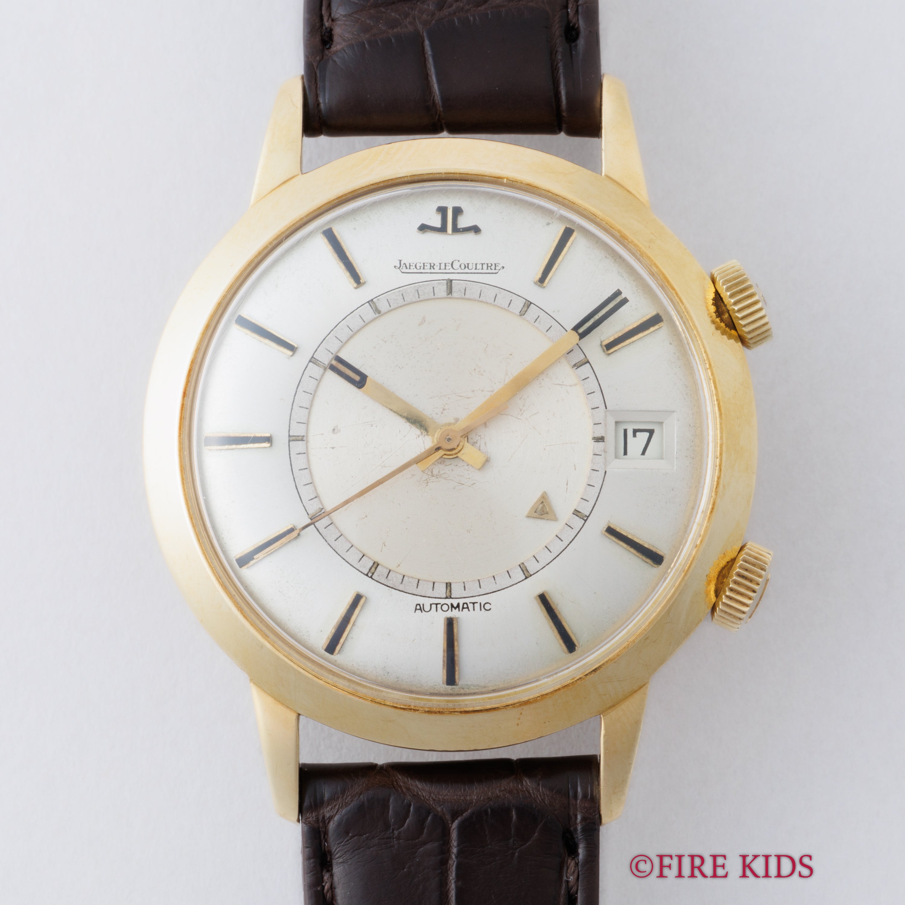 ジャガー・ルクルト 18金無垢イエローゴールド メモボックス 1960年代製 バンパー式オートマチック