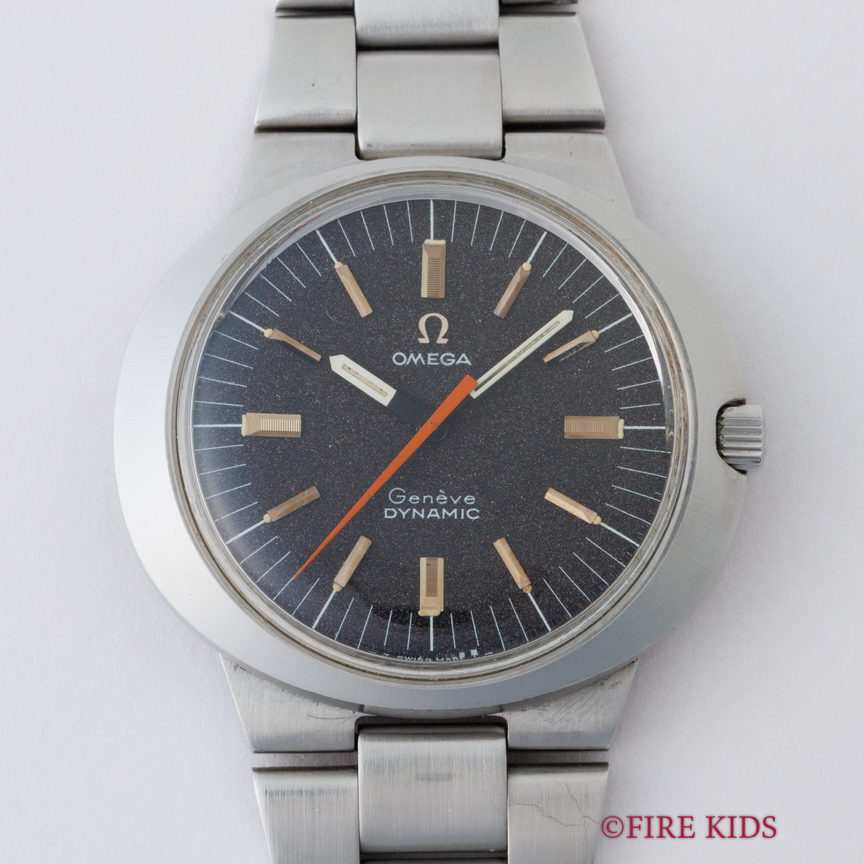 オメガ ジュネーブ ダイナミック 1969年製 ノンデイト 手巻き 純正ブレス付き