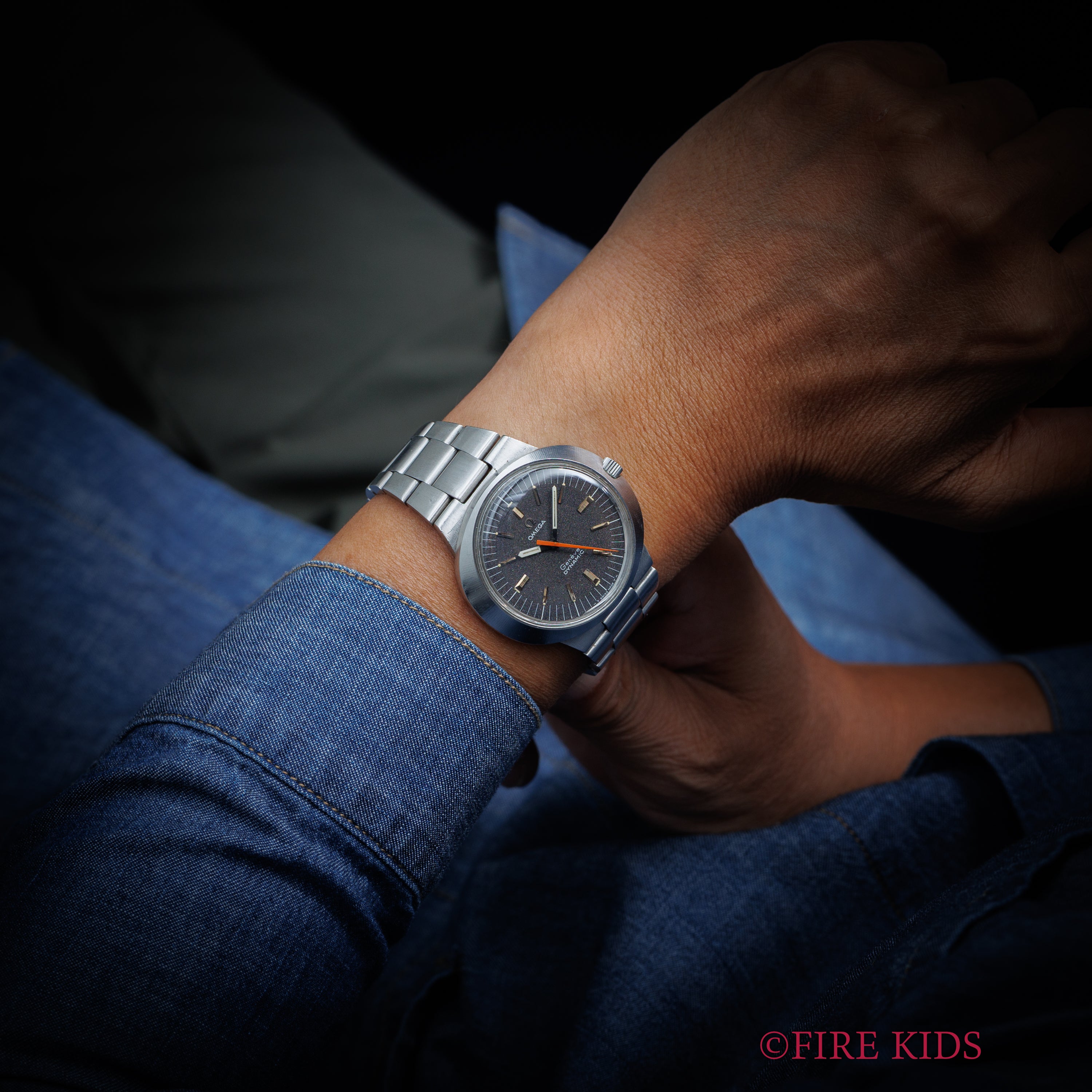 オメガ ジュネーブ ダイナミック 1969年製 ノンデイト 手巻き 純正ブレス付き