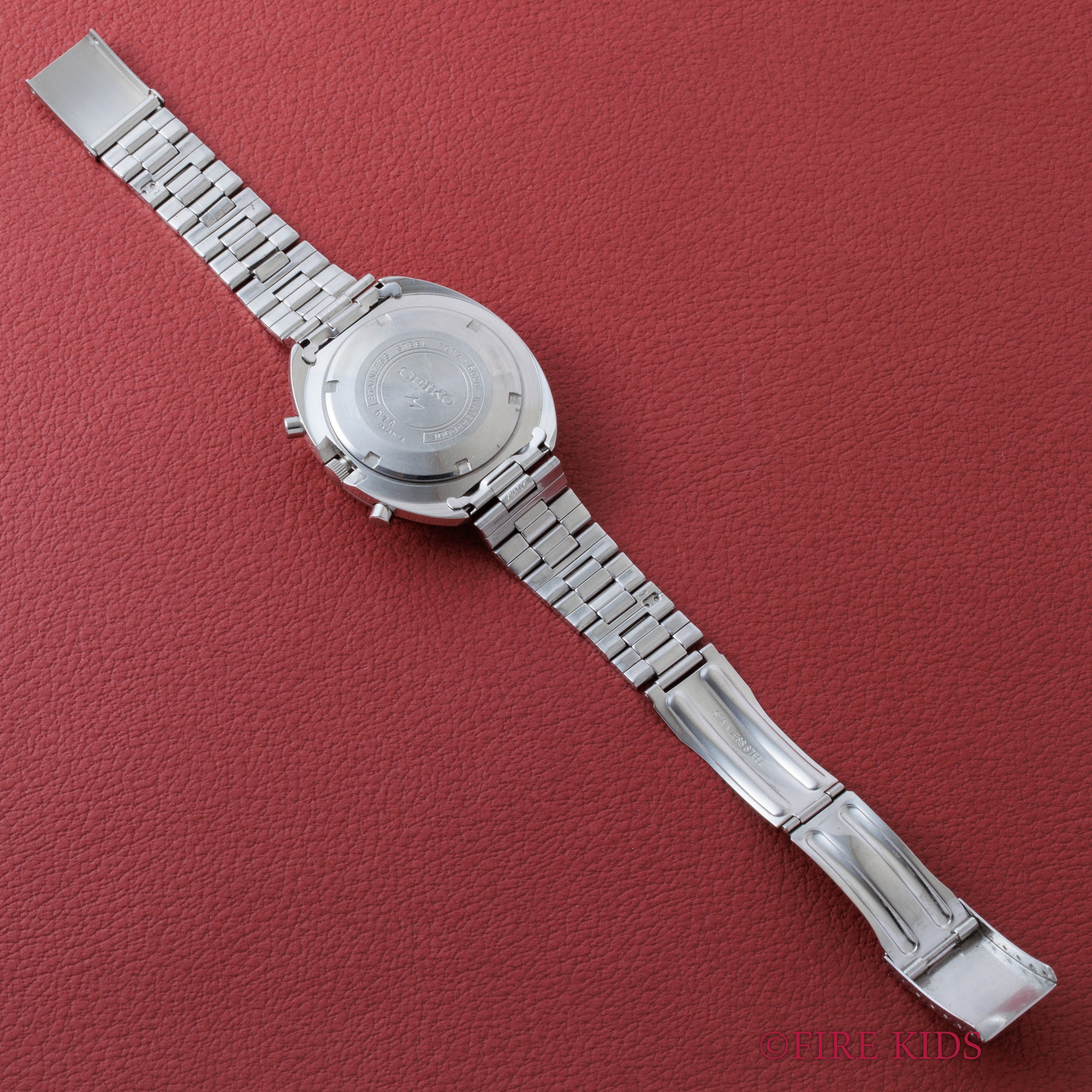 セイコー 5スポーツ スピードタイマー ラリーメーター 1970年製 Ref.7017-6020 自動巻クロノグラフ 純正ブレス