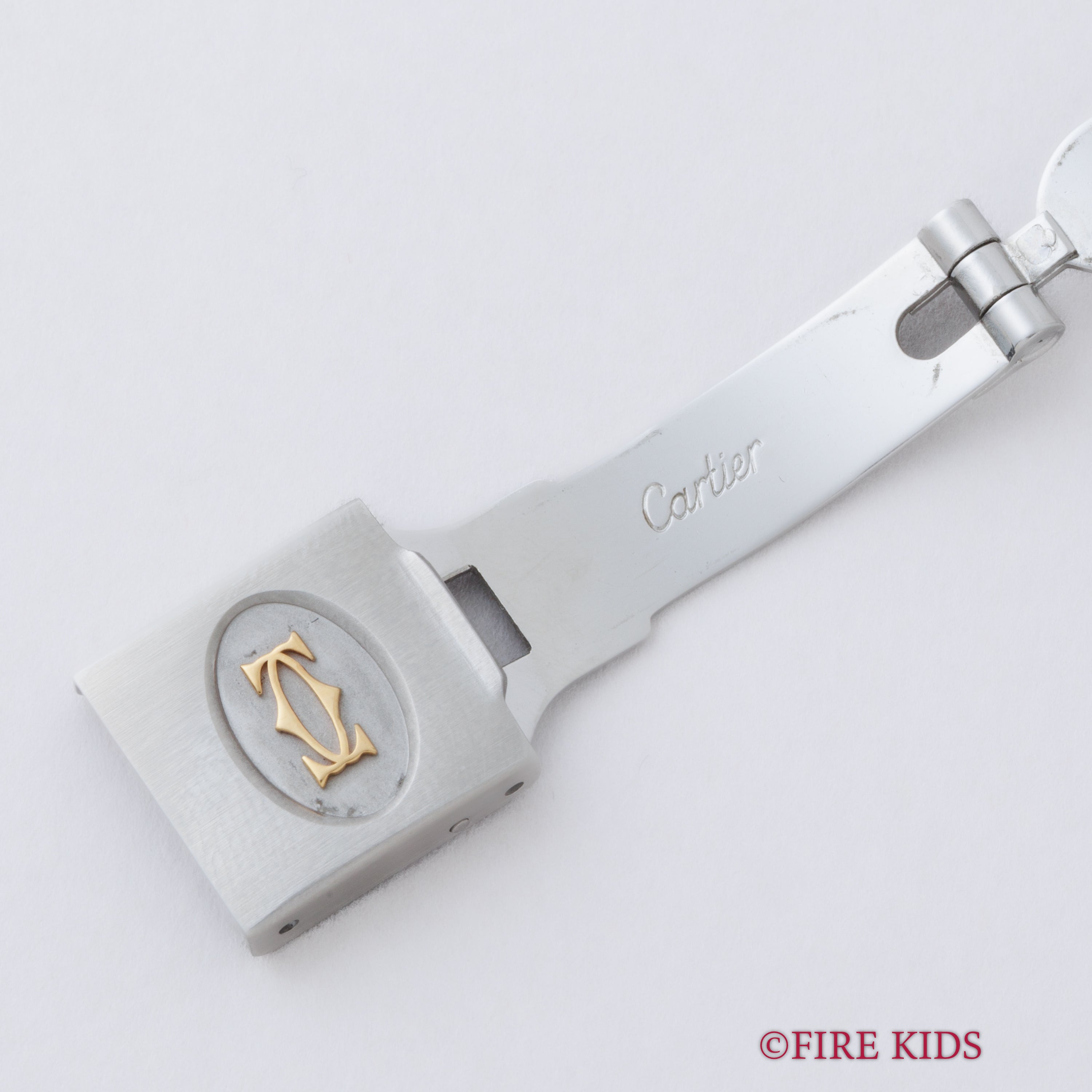 カルティエ サントスオクタゴン LMサイズ 1980年代製 自動巻 コンビ 純正ブレス