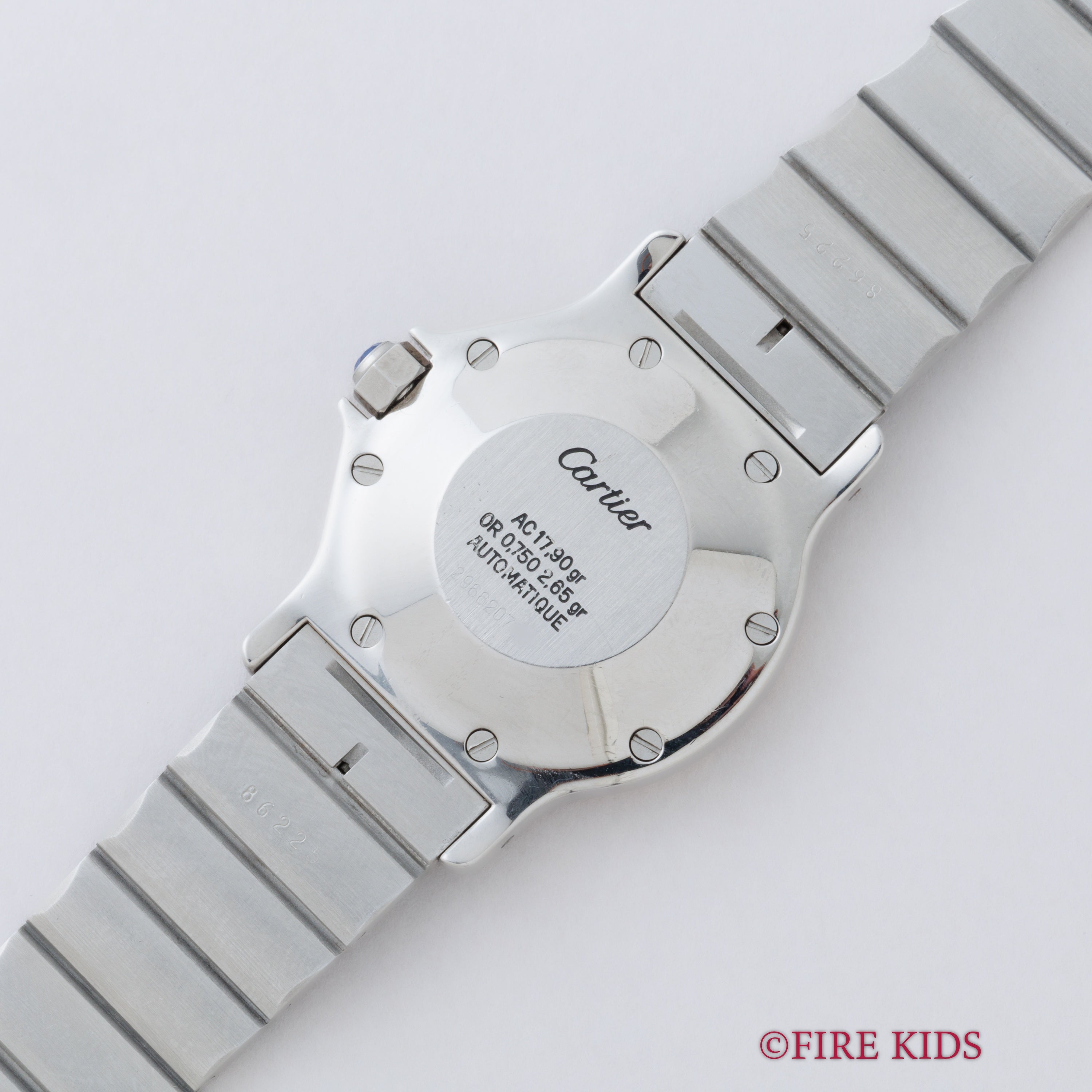 カルティエ サントスオクタゴン LMサイズ 1980年代製 自動巻 コンビ 純正ブレス