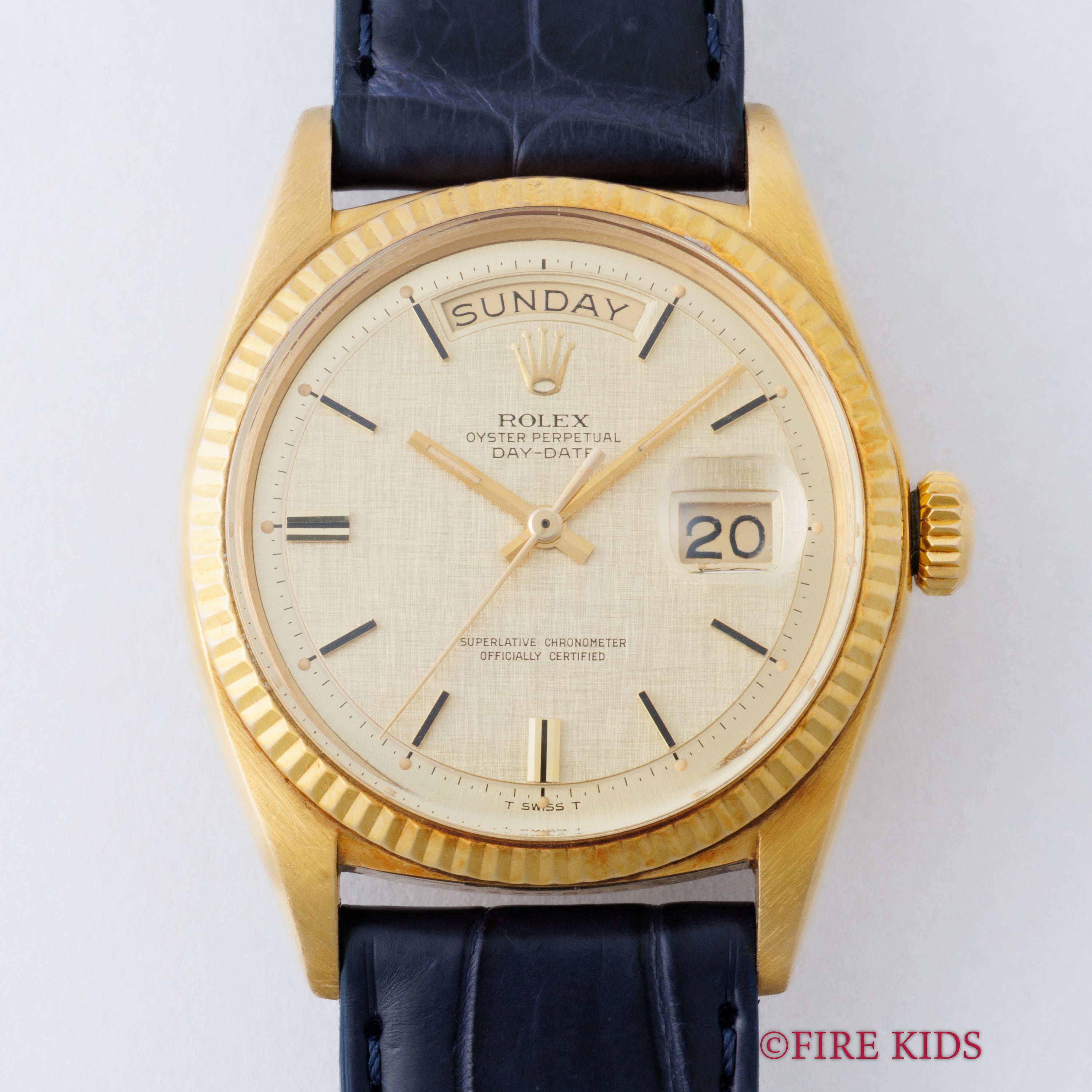 ロレックス デイデイト 1968年製 18金無垢 Ref.1803 モザイクダイヤル