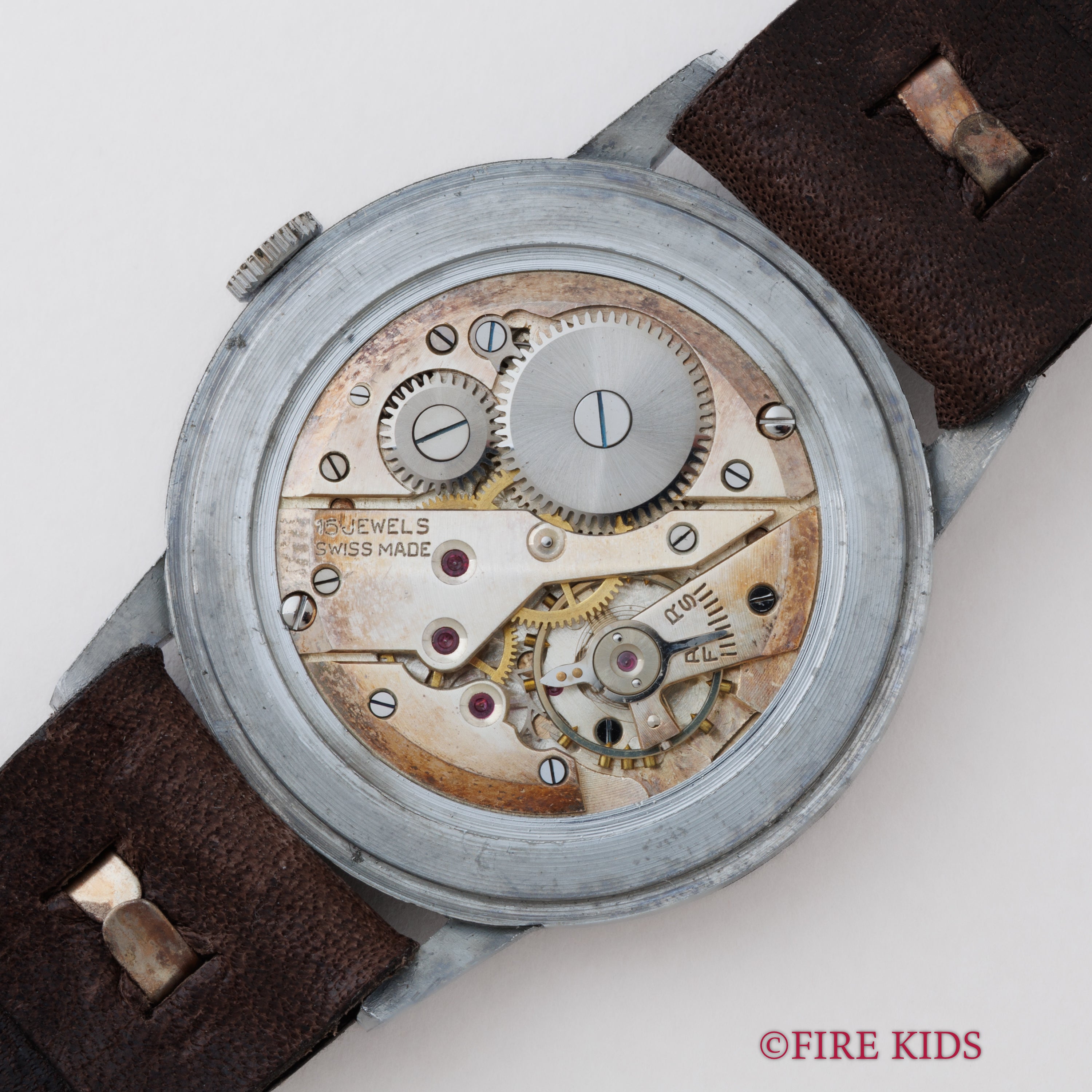 DELBANA 無名系 飛びローマンダイヤル ノンポリッシュ 手巻き