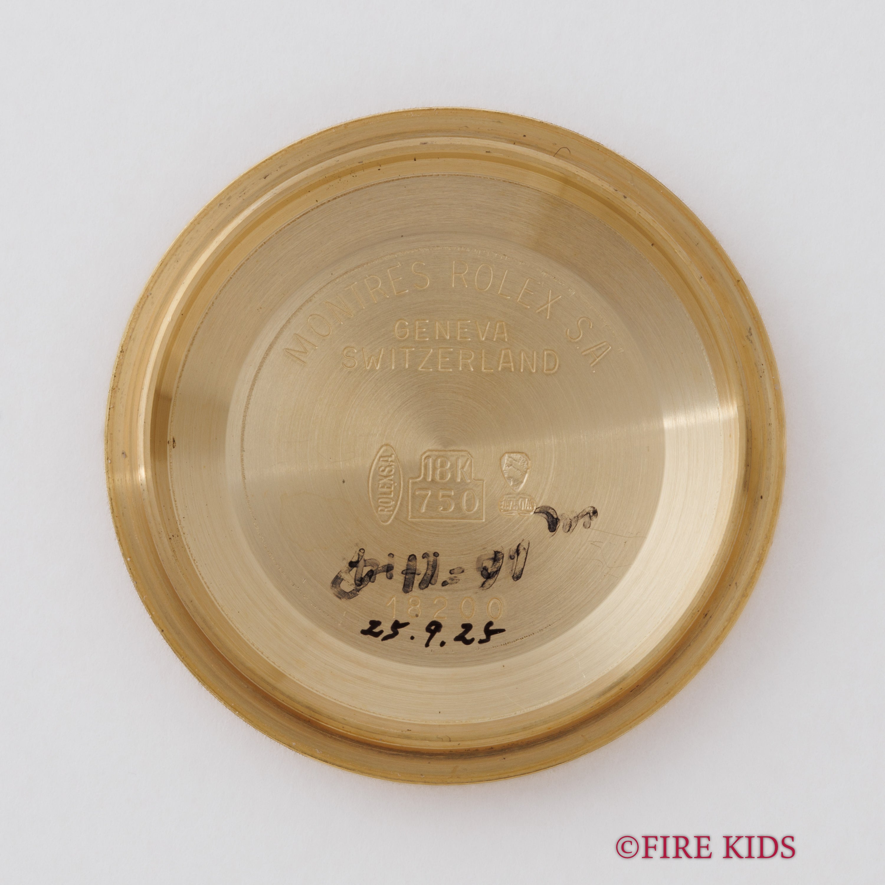 ロレックス デイデイトRef.18308 バークベゼル、ブレス 18金無垢 ベゼルダイヤ 1990~91年製