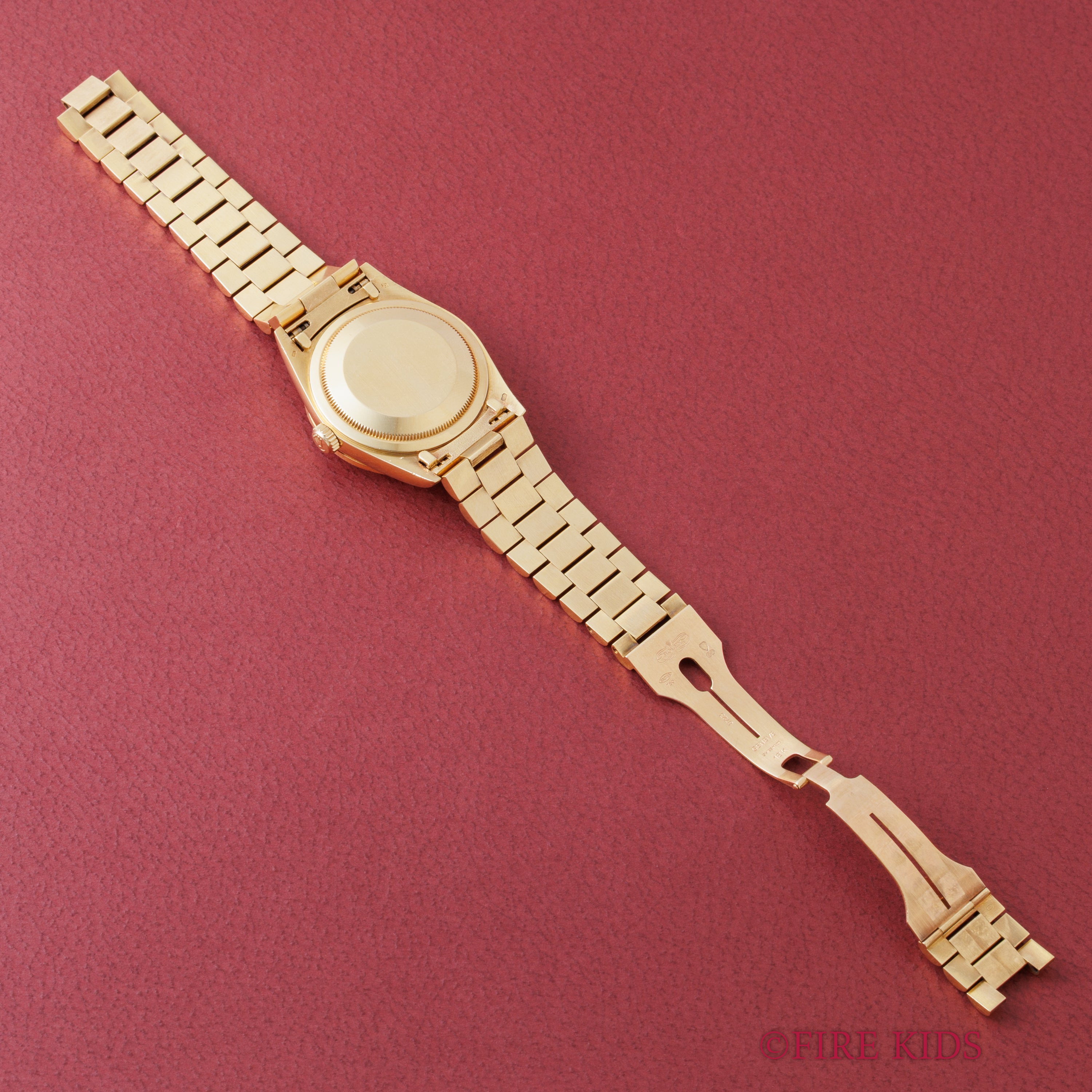 ロレックス デイデイトRef.18308 バークベゼル、ブレス 18金無垢 ベゼルダイヤ 1990~91年製