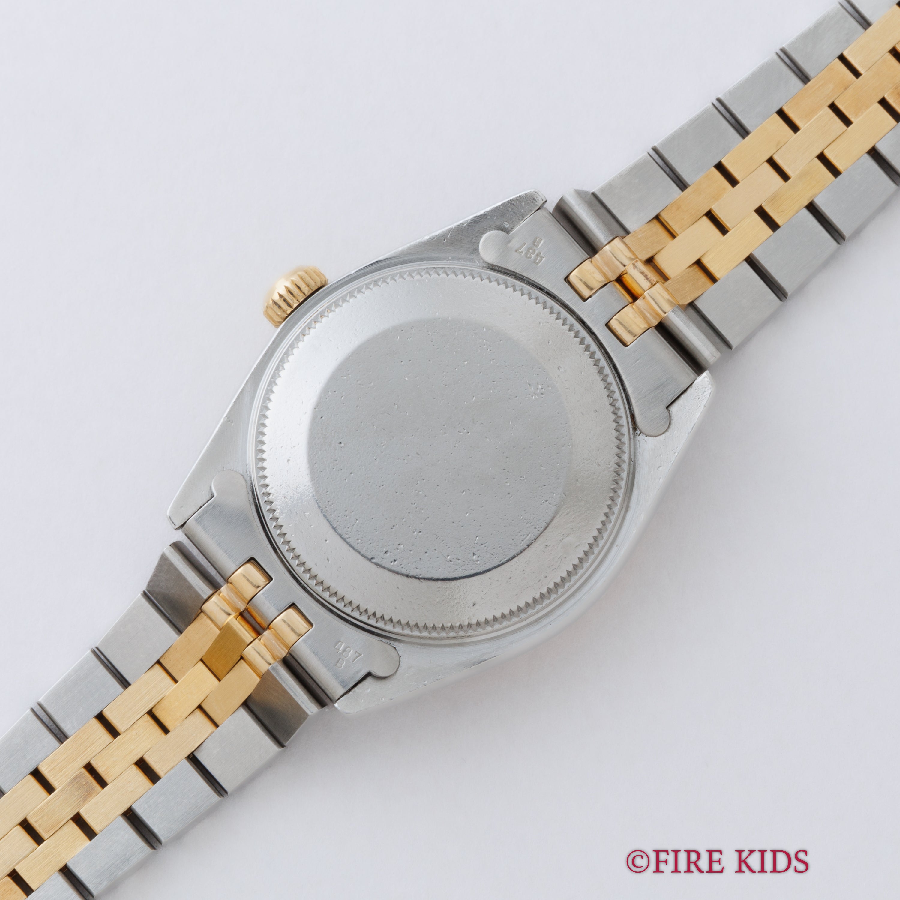 ロレックス 30㎜デイトジャストコンビ 1979年製 ホワイトローマンダイヤル Ref.6827 ギャラ付