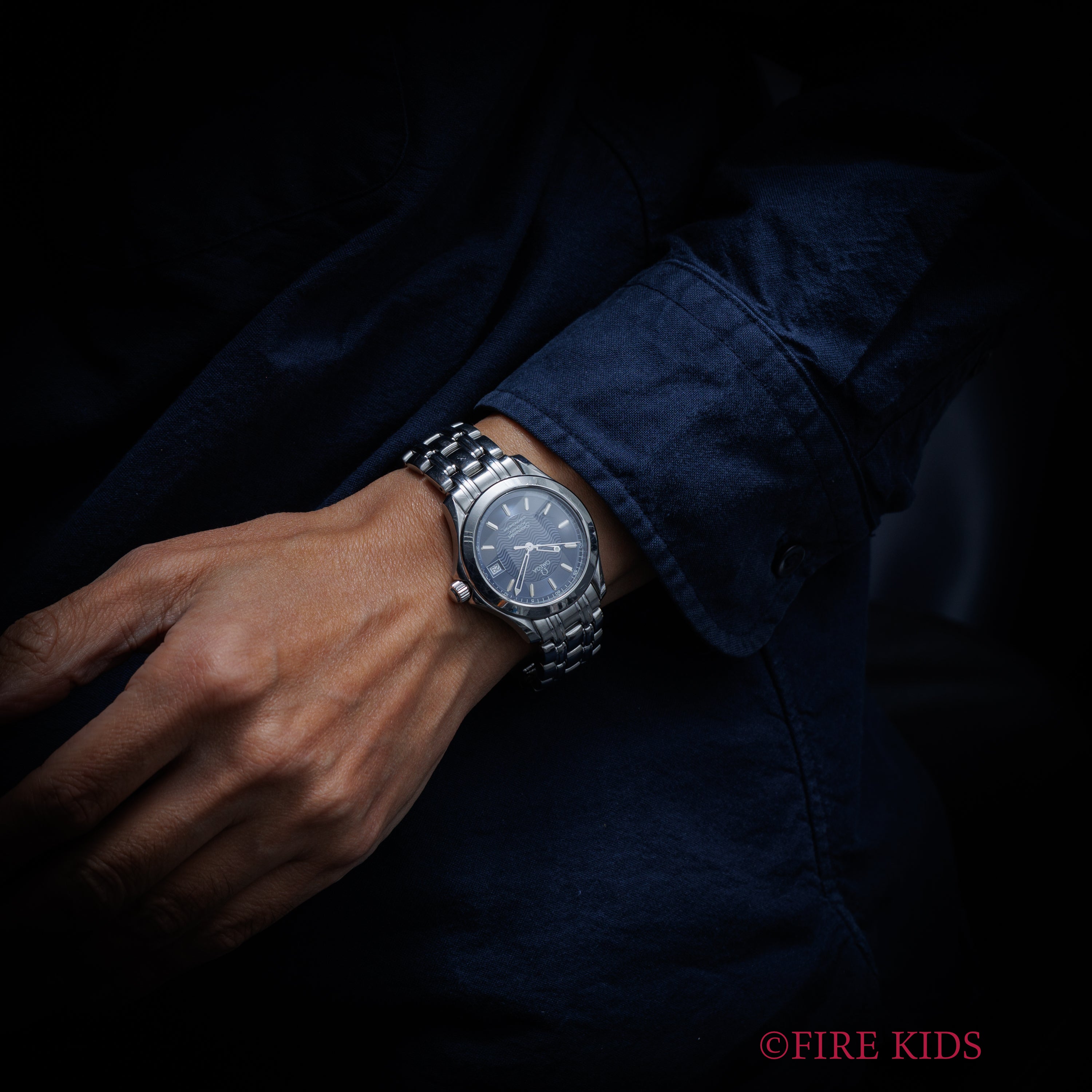 オメガ シーマスター 120 1995年製 Ref.2501.89 ブルーダイヤル クロノメーター自動巻