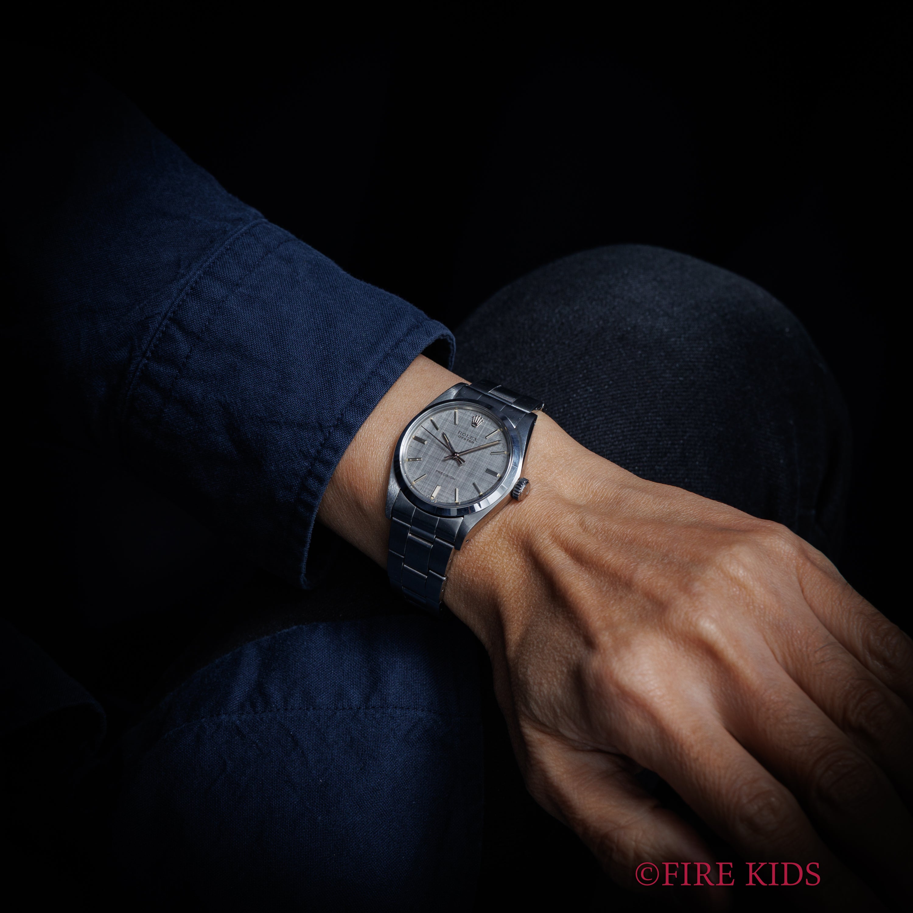 ロレックス オイスター 1972年製 Ref.6426 手巻 リネンダイヤル 純正オイスターブレス