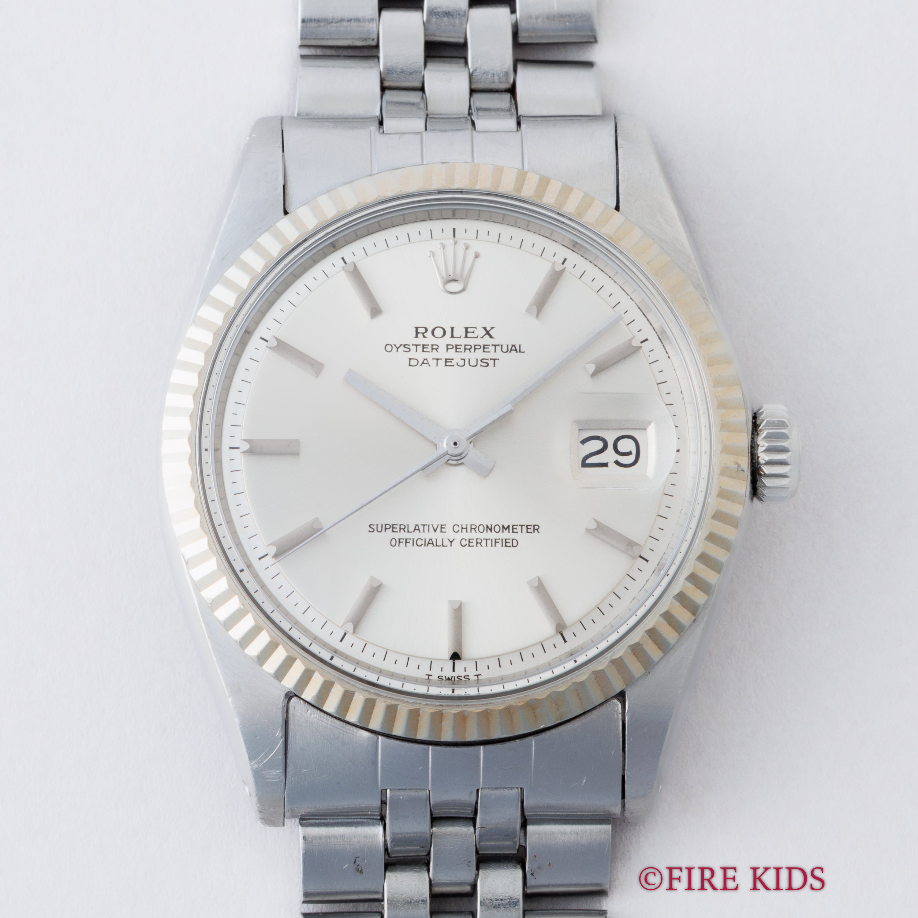 ロレックス デイトジャスト 1970年製 Ref.1601 シルバーダイヤル 自動巻 純正ジュビリーブレス 夜光無し