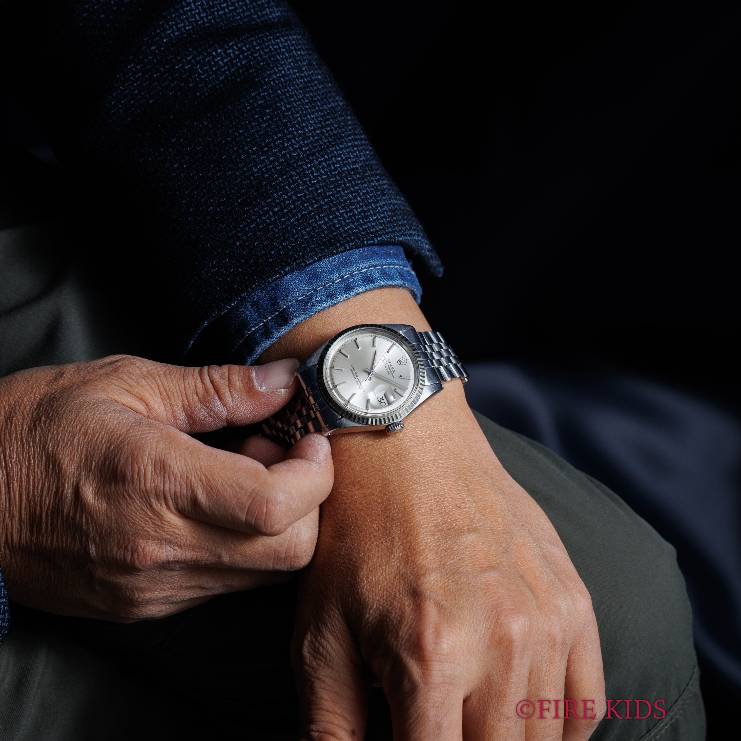 ロレックス デイトジャスト 1970年製 Ref.1601 シルバーダイヤル 自動巻 純正ジュビリーブレス 夜光無し