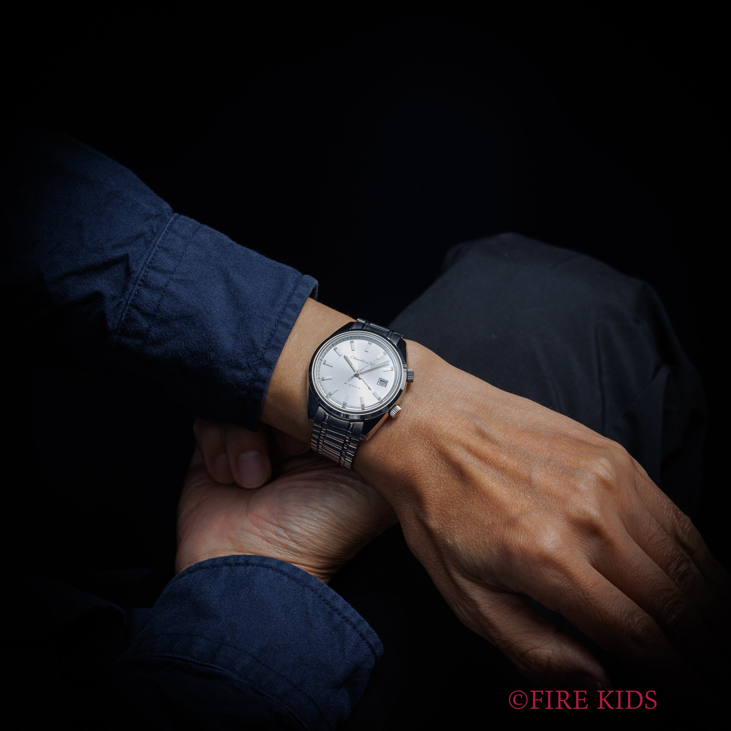 シチズン 1973年製 4Hアラーム 未使用美品 手巻 純正ステンレスブレス