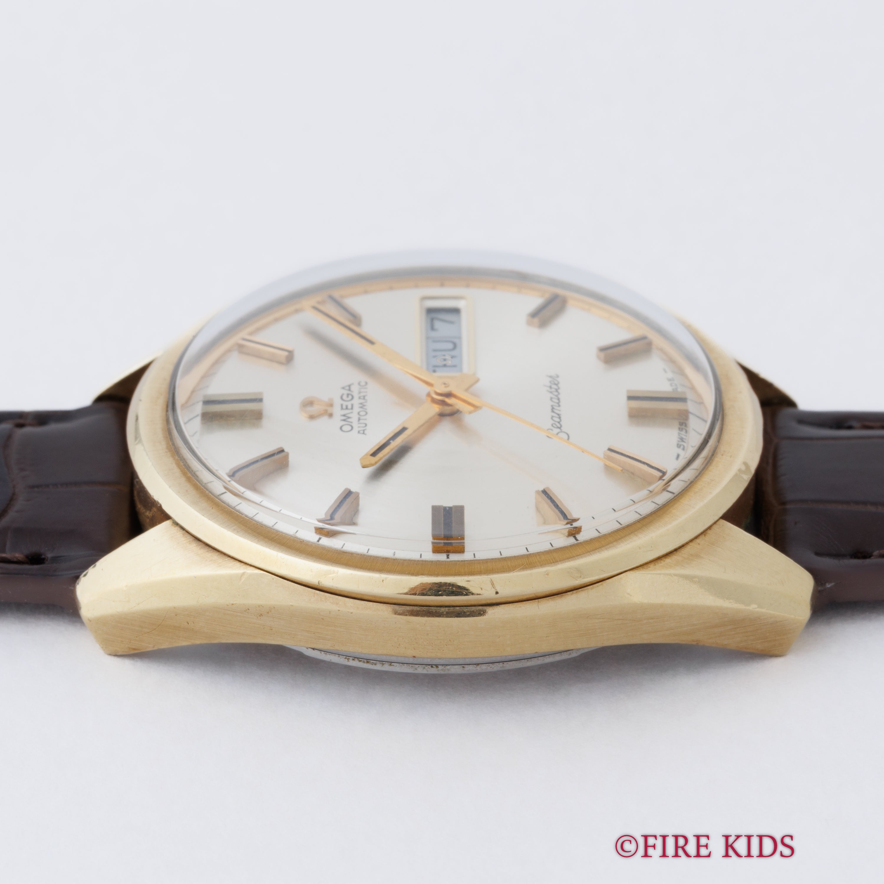 オメガ シーマスター デイデイト トップゴールドケース 1967年製 自動巻き Ref.166.032 Cal.752 純正尾錠