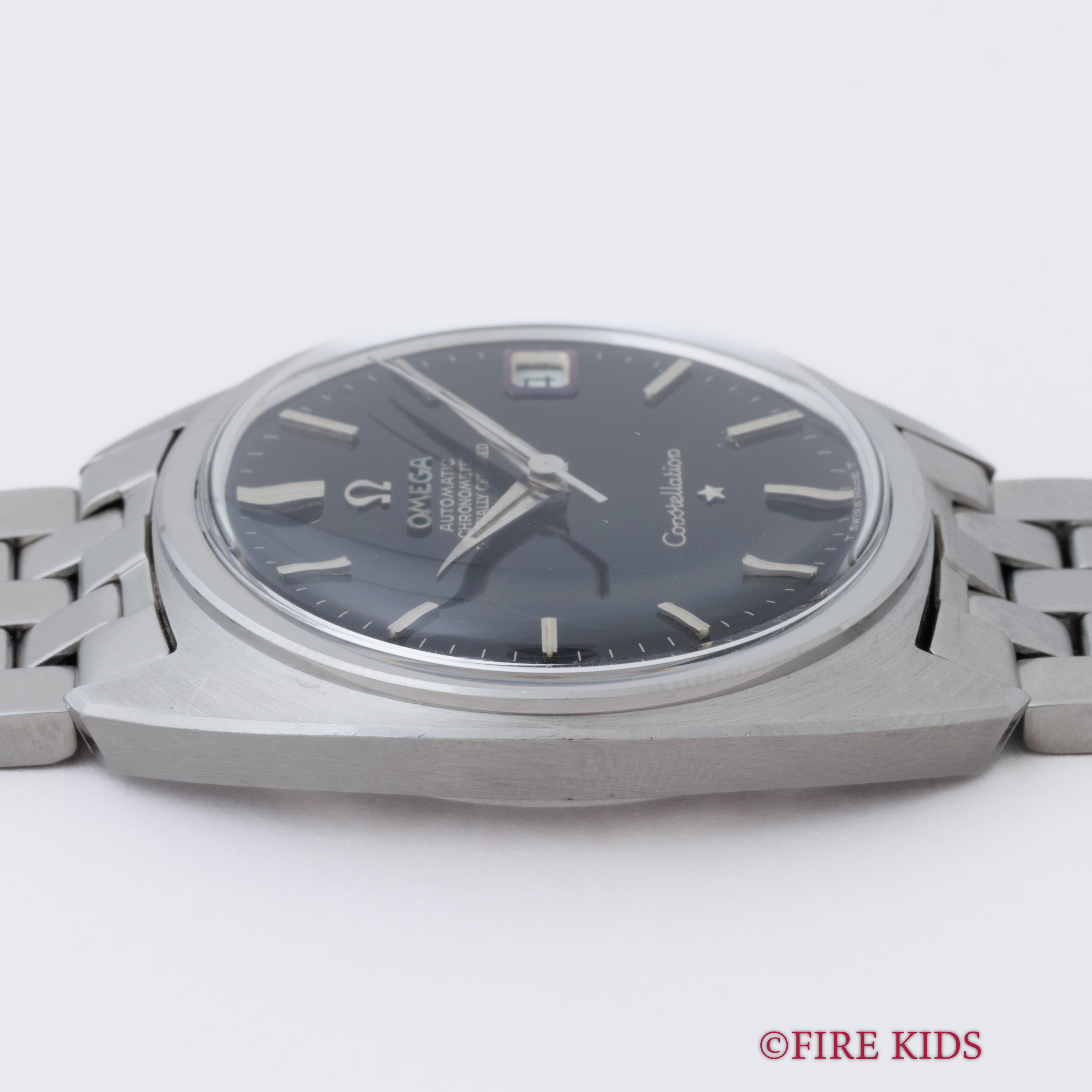 オメガ コンステレーション 1967年製 Ref.168.017 ジェンタ ブラックミラーダイヤル 純正ブレス