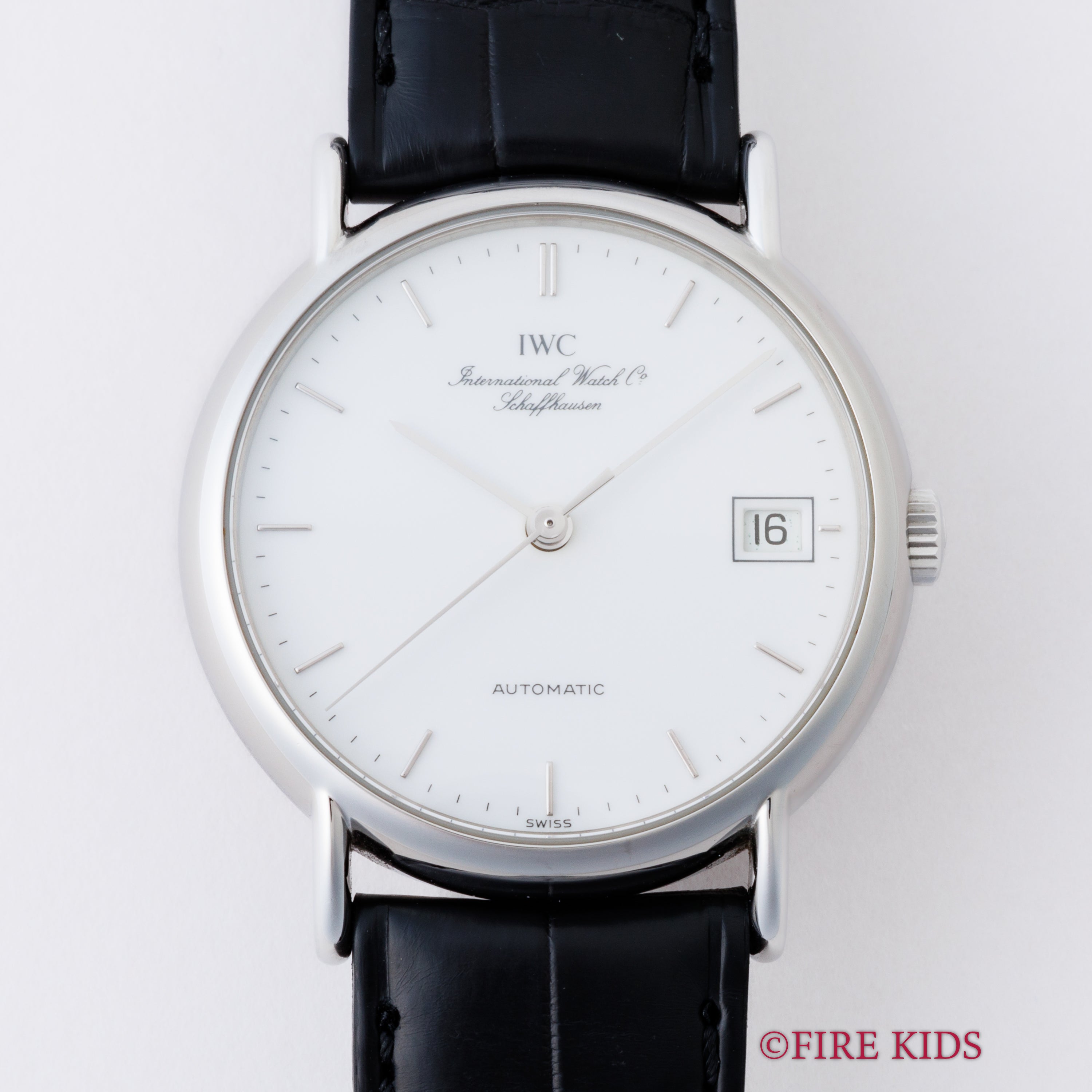 IWC ポートフィノ 1991年製 自動巻 ホワイトダイヤル 純正尾錠