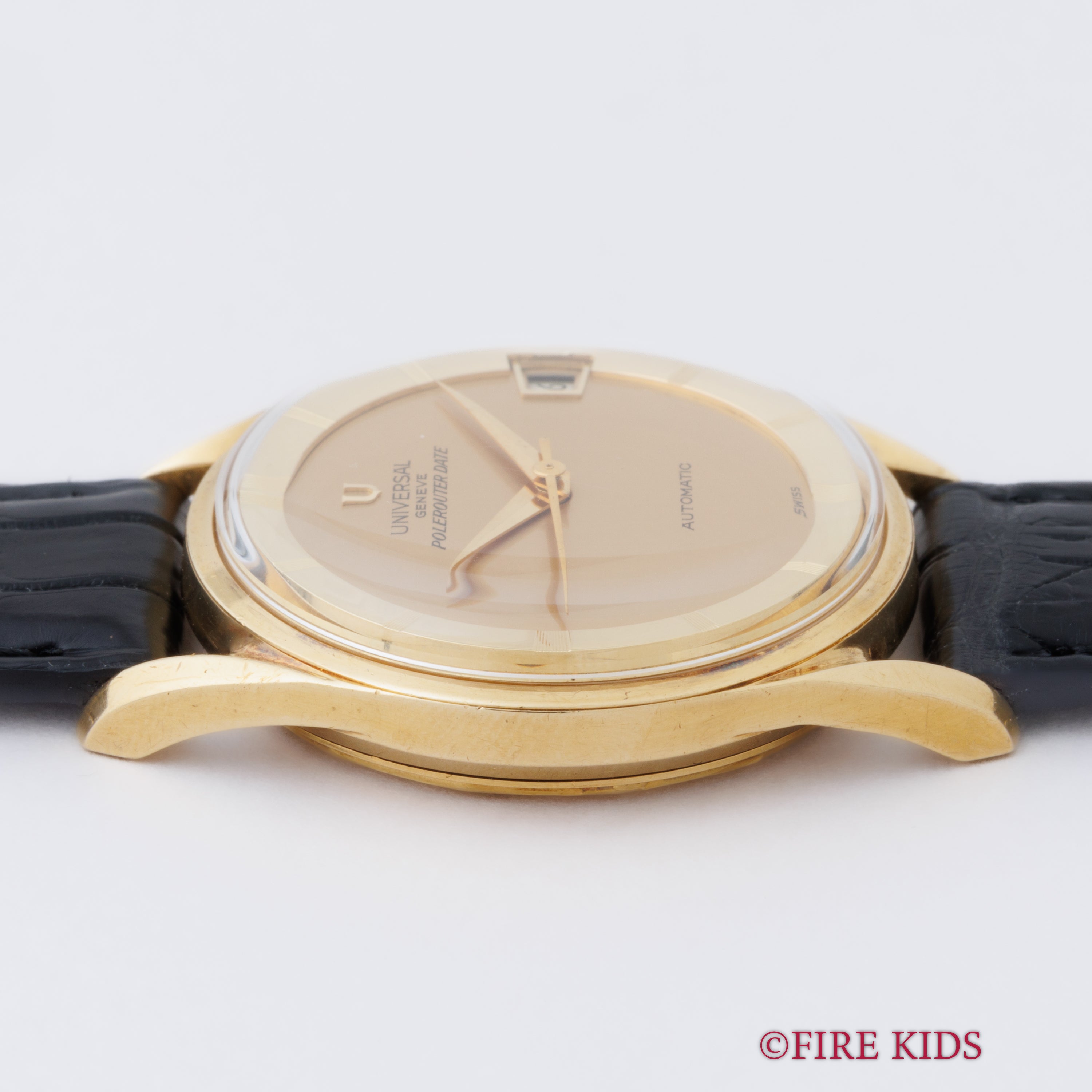 ユニバーサル・ジュネーブ 18金無垢ポールルーター 1960年代製 マイクロローター自動巻 Cal.69 純正GP尾錠