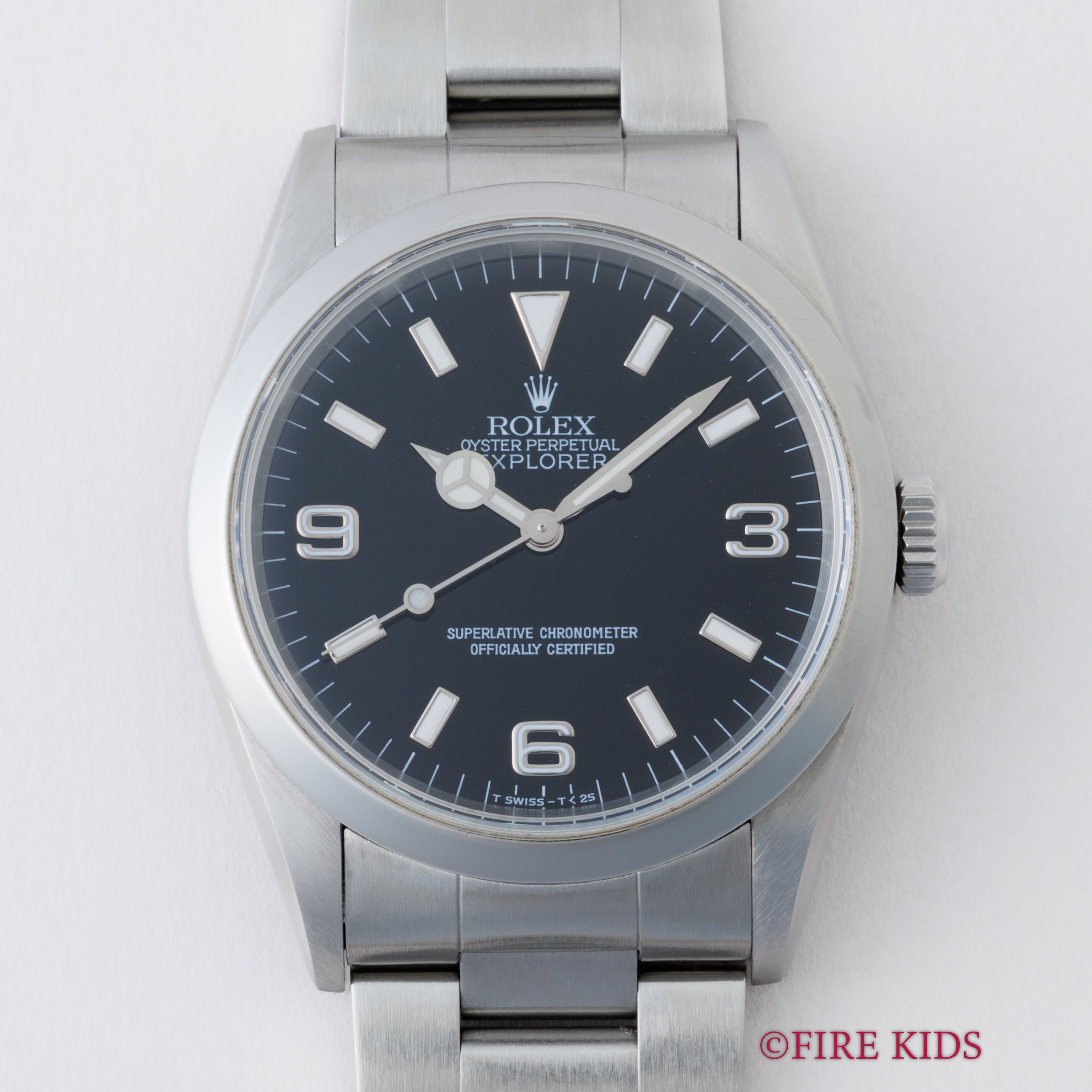 ロレックス エクスプローラー 1996年製 Ref.14270 トリチウム夜光 純正シングルロックブレス ギャラ付