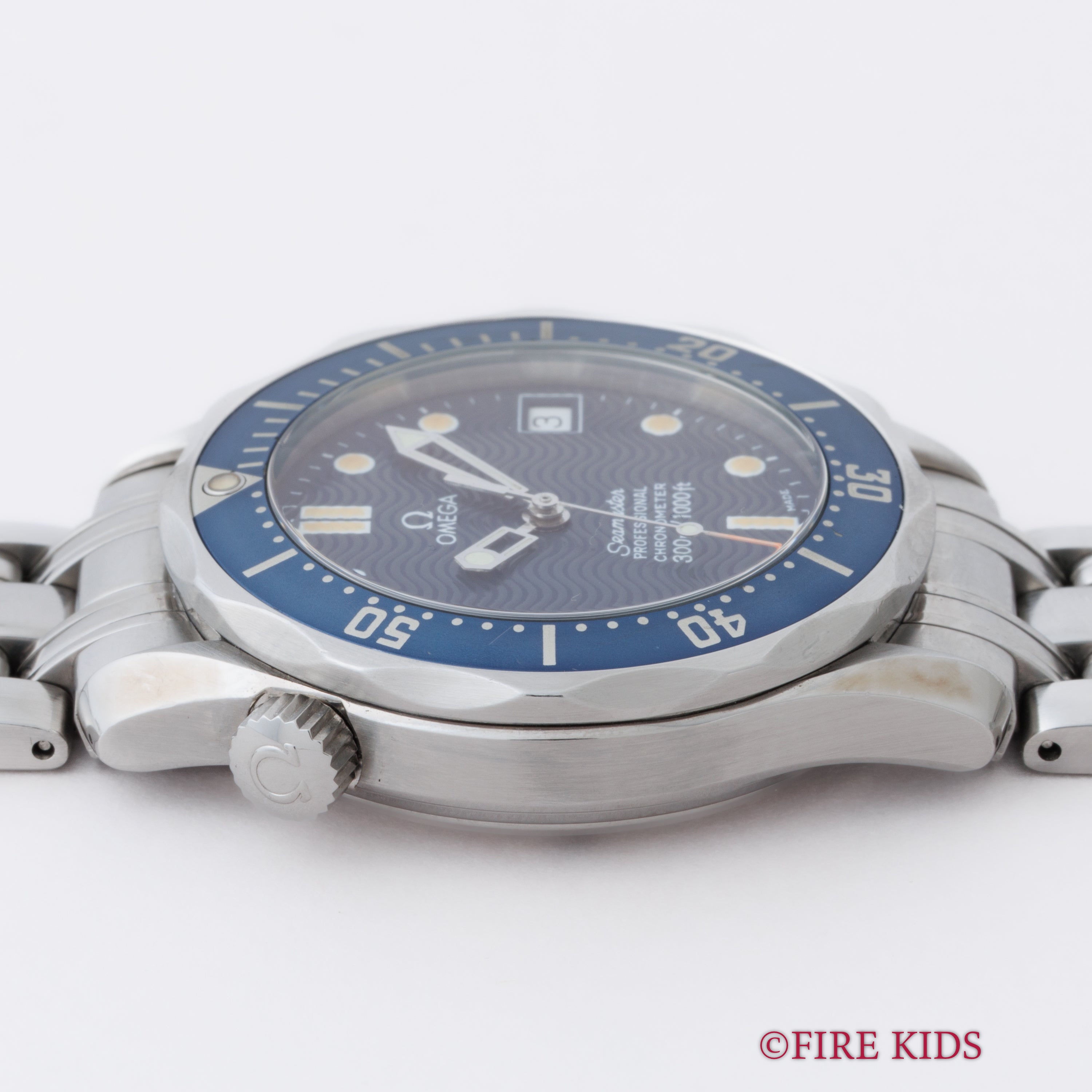 オメガ シーマスター プロフェショナル300m 1999年製 自動巻クロノメーター 純正ブレス タグ付き