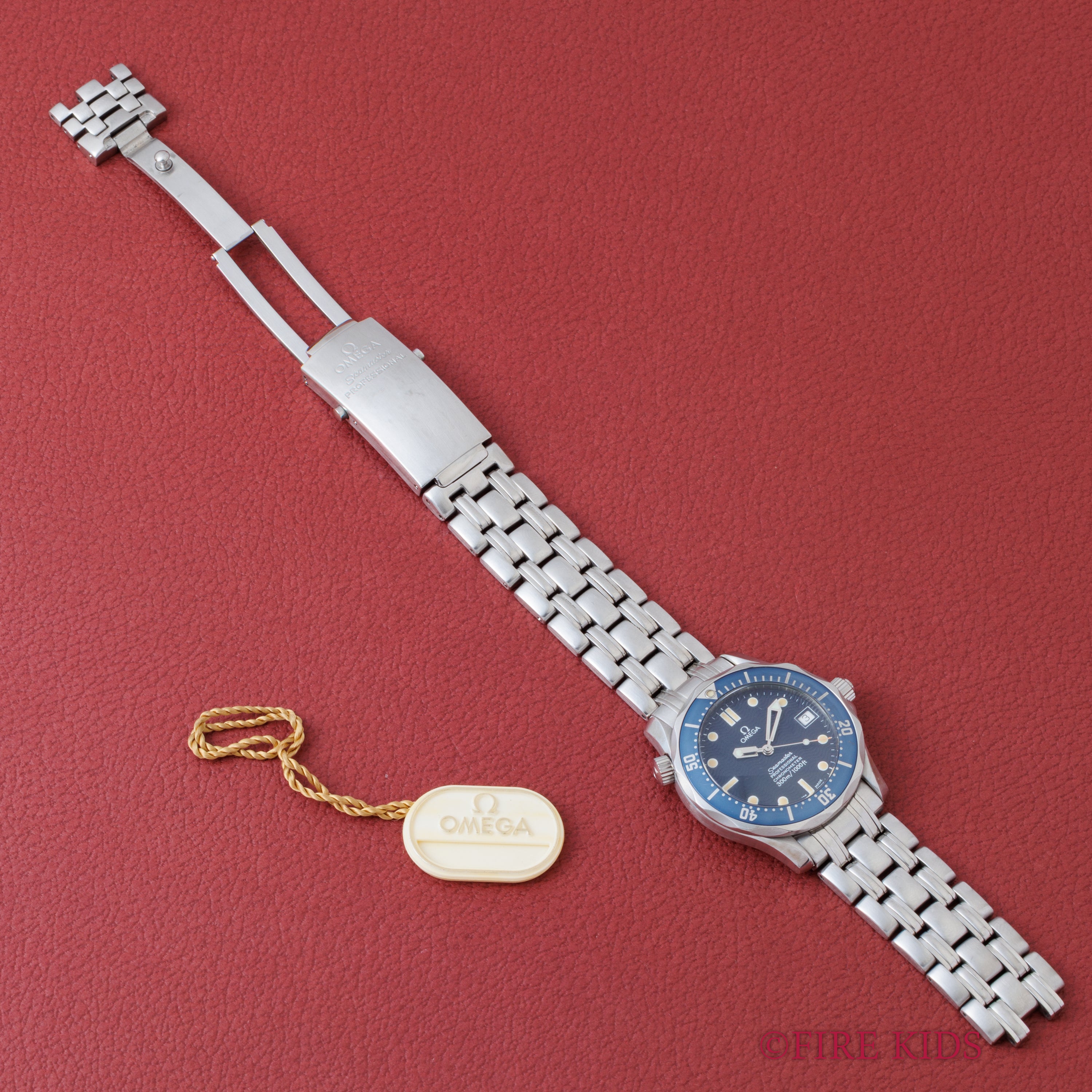 オメガ シーマスター プロフェショナル300m 1999年製 自動巻クロノメーター 純正ブレス タグ付き