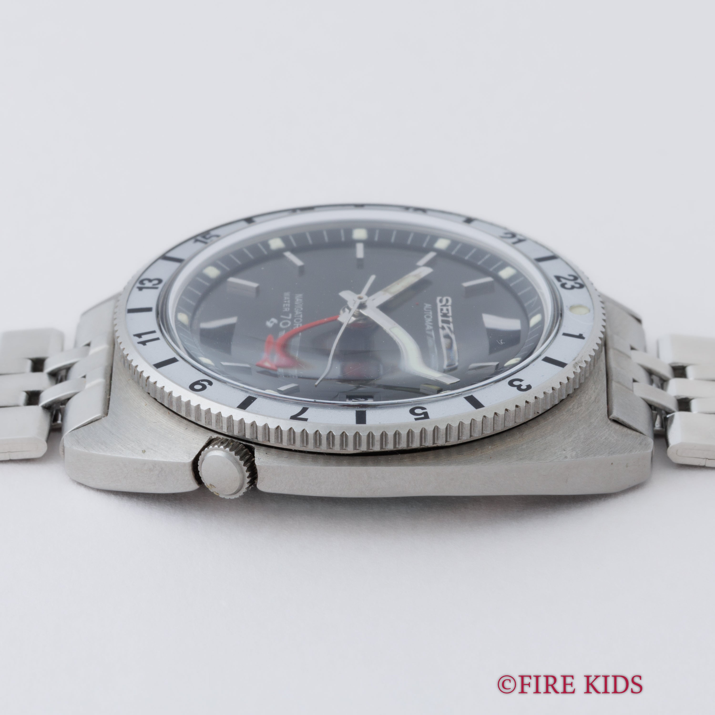 セイコー ナビゲータータイマー ファーストモデル 未使用品 1969年製 回転ベゼル GMT Ref.6117-8000 オリジナルブレス