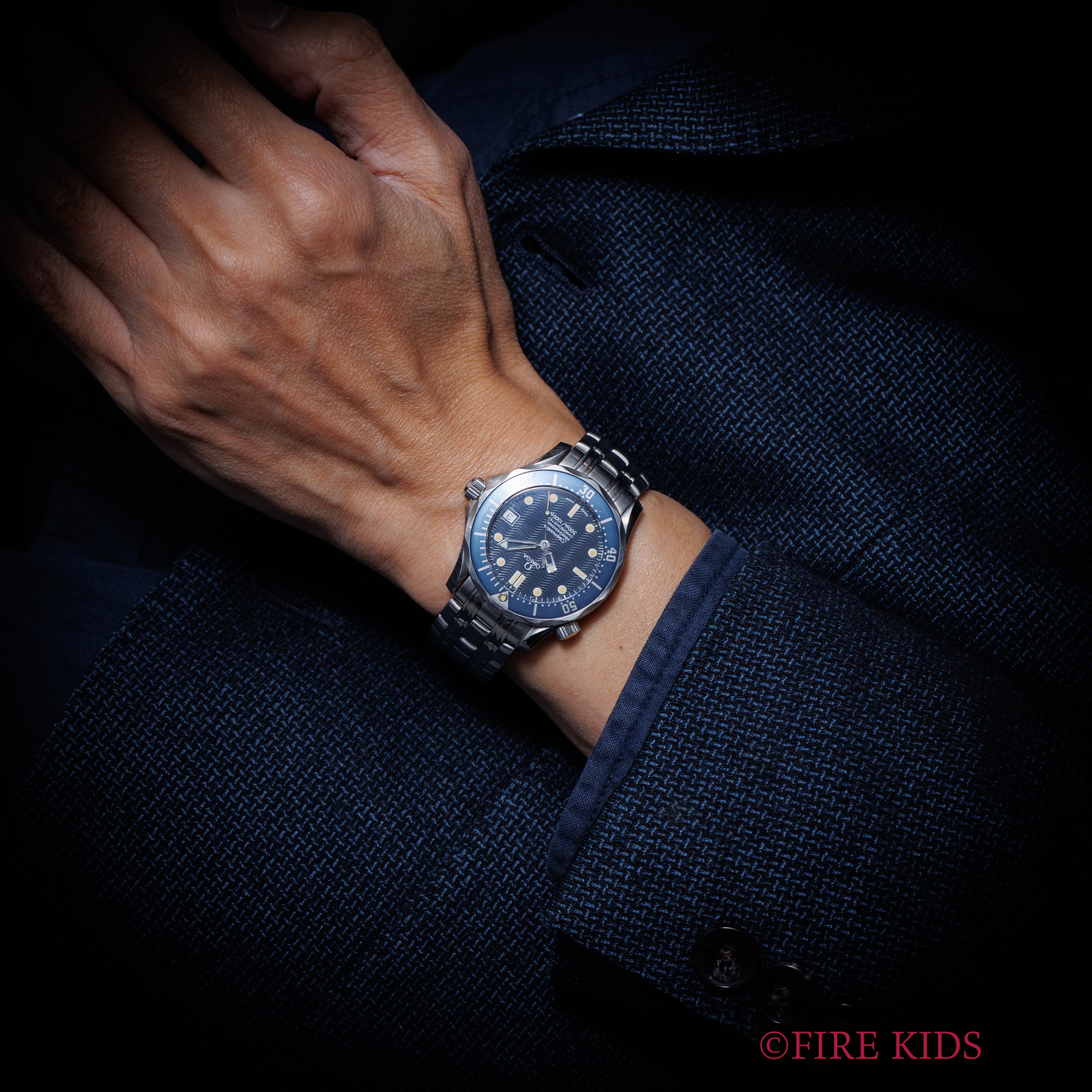 オメガ シーマスター プロフェショナル300m 1999年製 自動巻クロノメーター 純正ブレス タグ付き