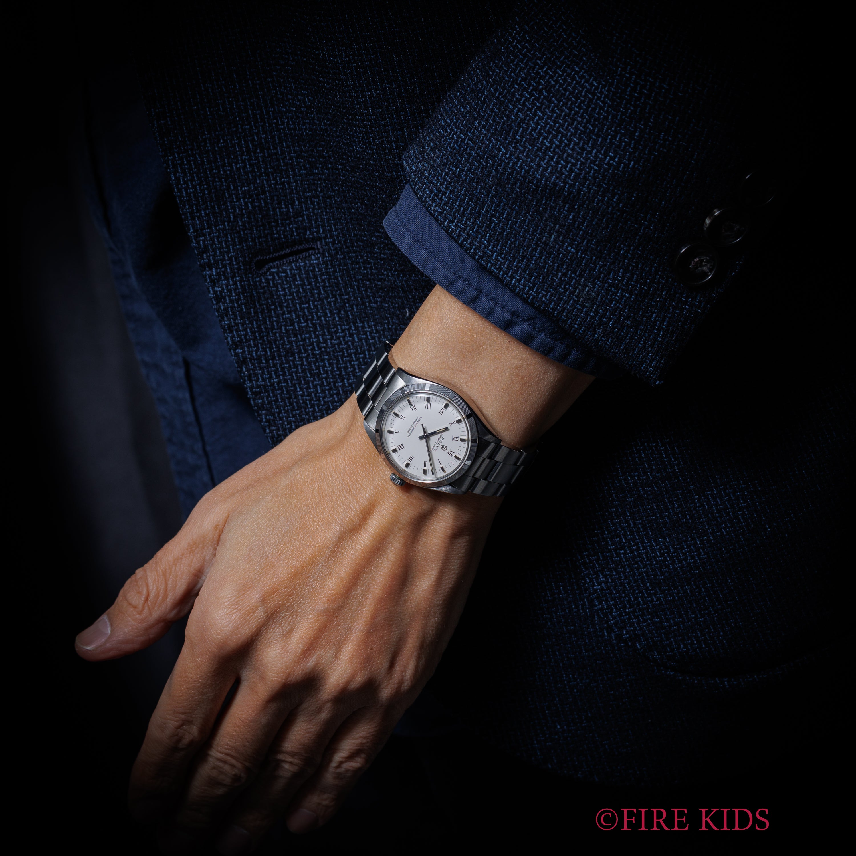 ロレックス オイスターパーペチュアル 1972年製 ファインリーエンジンターンドベゼル ホワイトローマン 自動巻き Ref.1003 Cal.1570