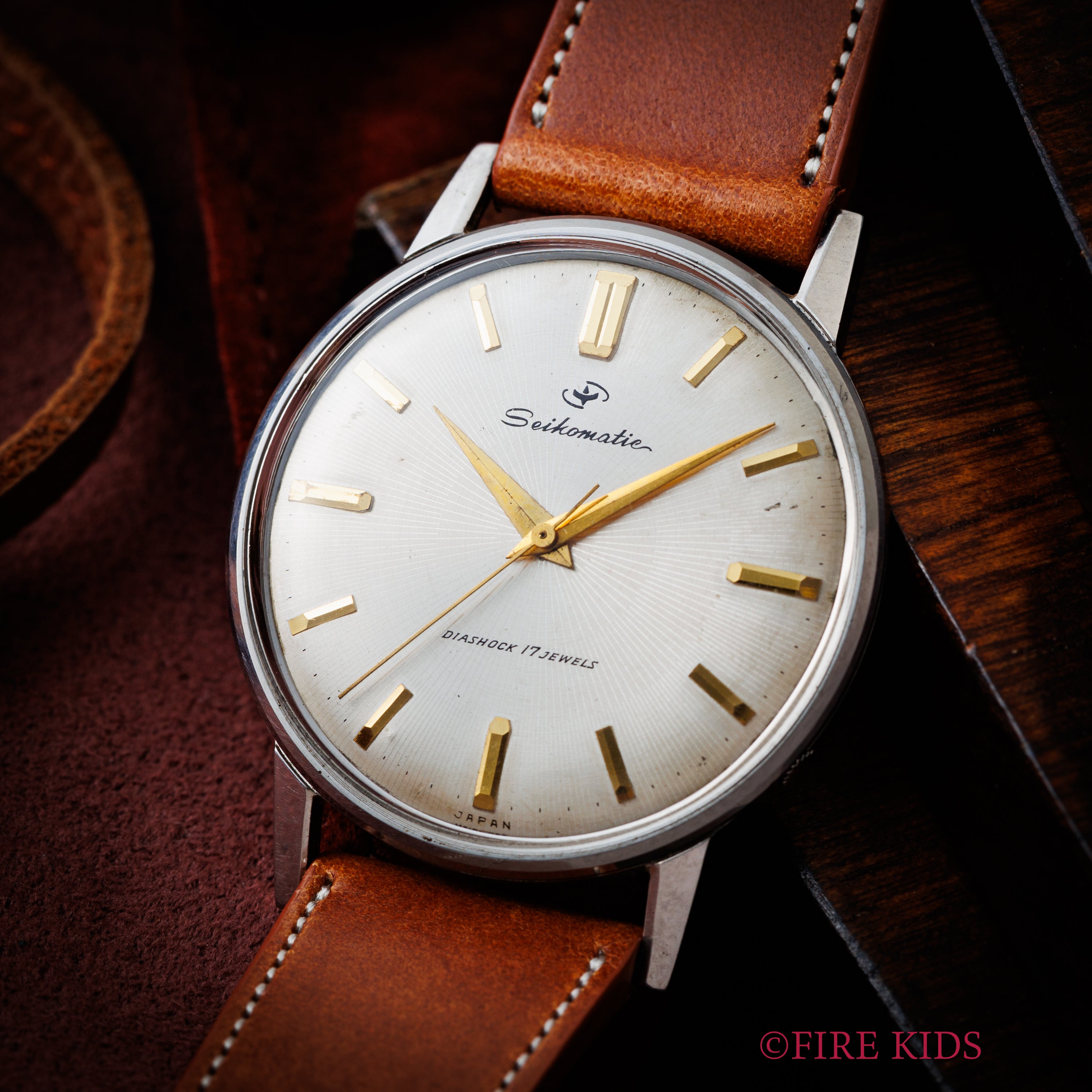 セイコー マチック 変わり文字盤 1961年製 Ref.15015 17石自動巻 サンビームダイヤル