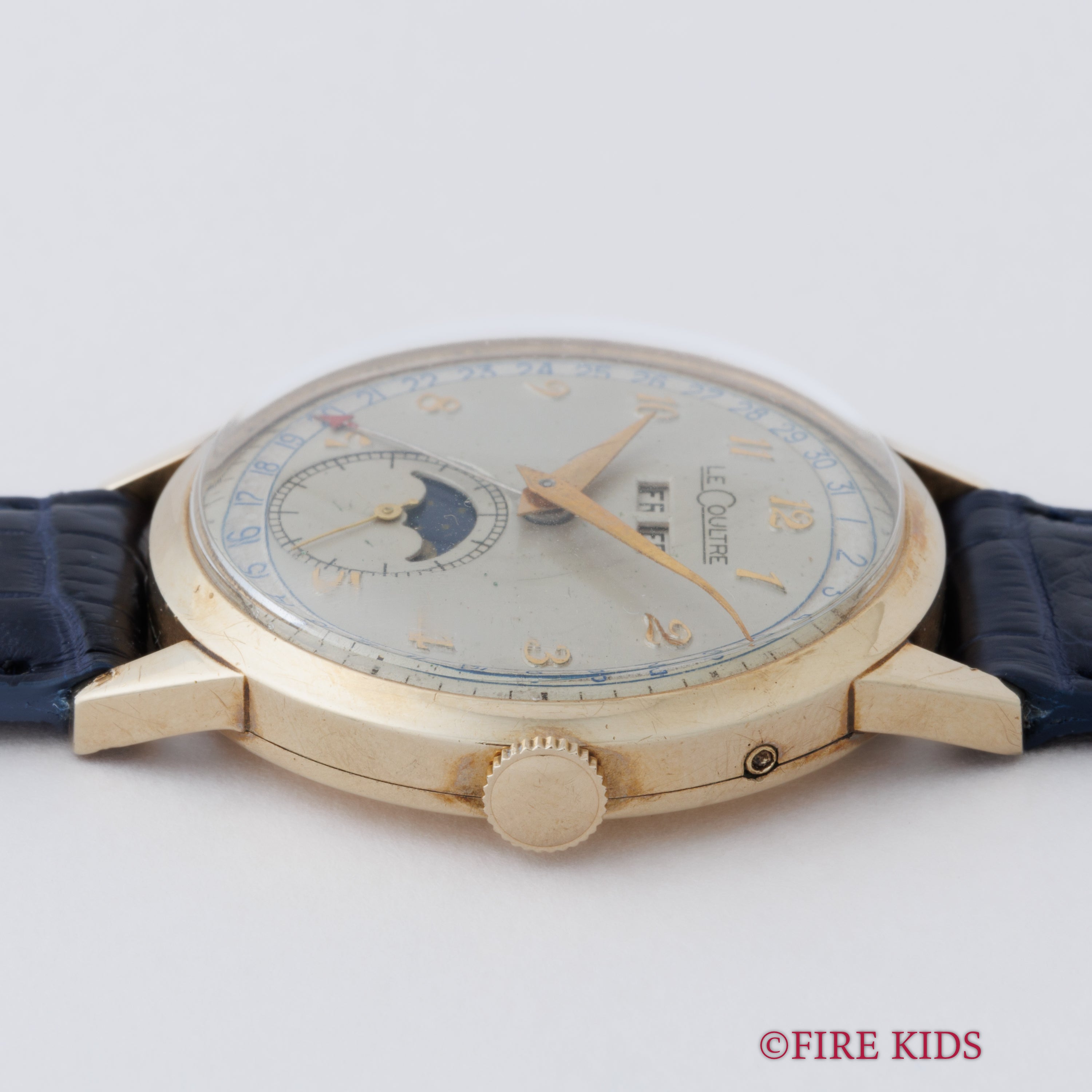 ルクルト トリプルカレンダームーンフェイズ 10KGFケース Cal.486AW 1950年代製 手巻き式