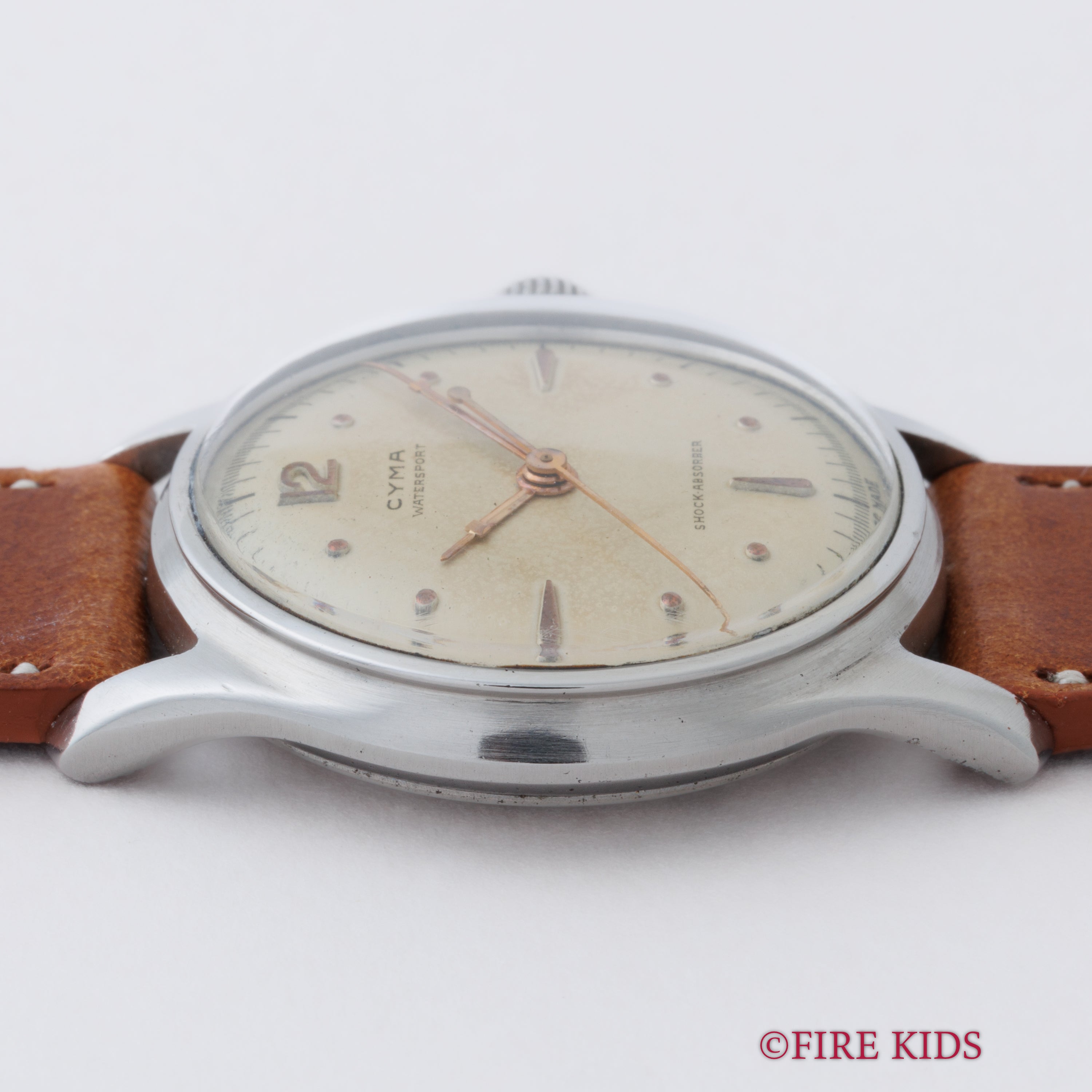 シーマ 1950年代製 ウォータースポーツ スクリューバックケース 手巻き