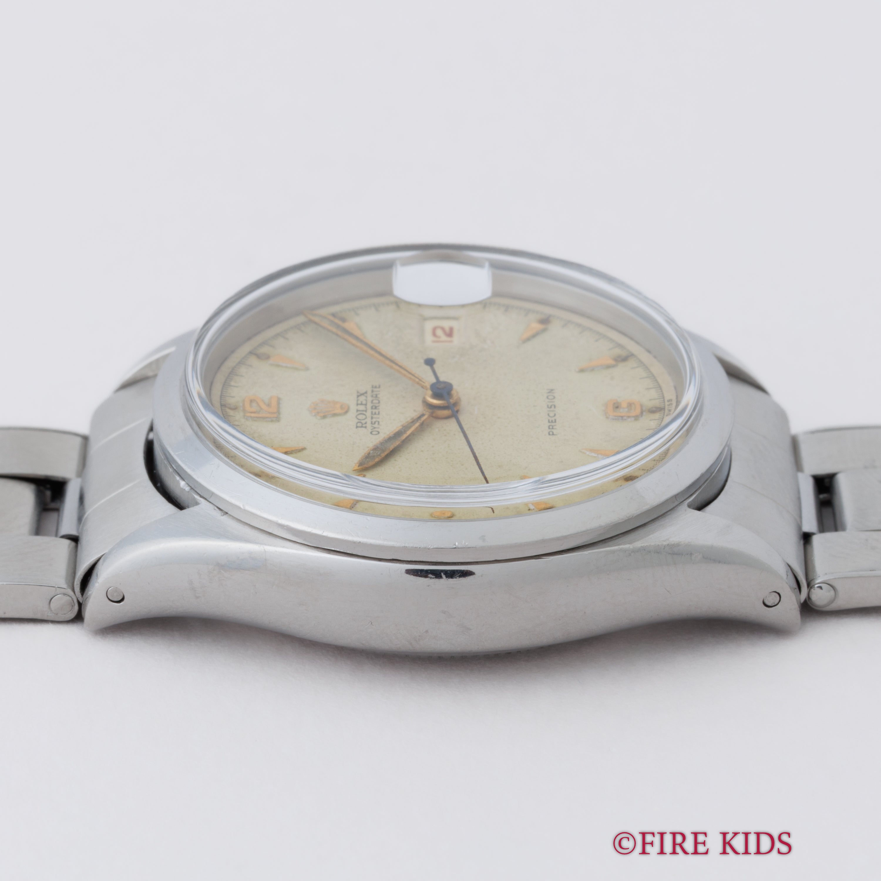 ロレックス オイスターデイト 1953年製 赤カレンダー Ref.6294 純正ブレス付き