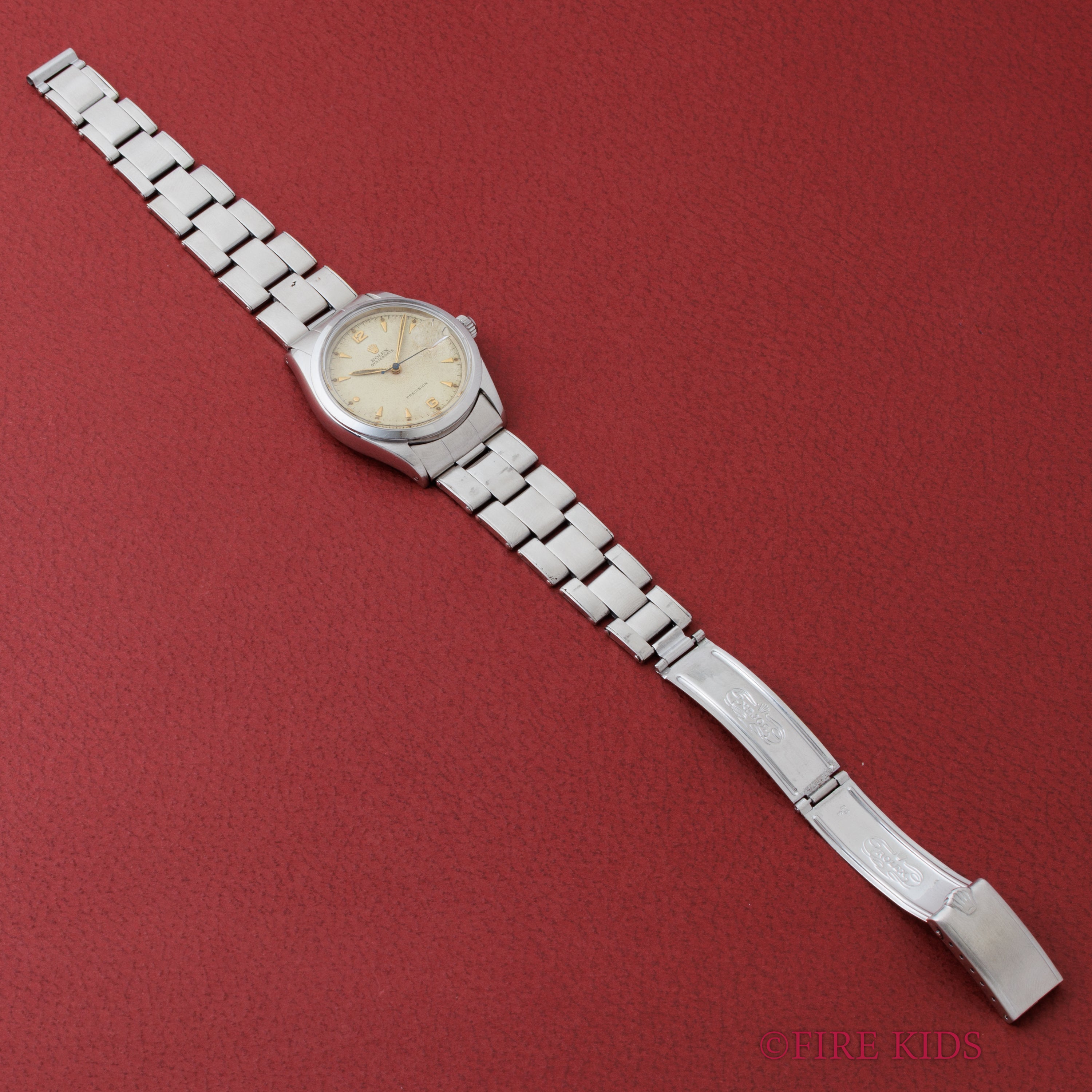 ロレックス オイスターデイト 1953年製 赤カレンダー Ref.6294 純正ブレス付き