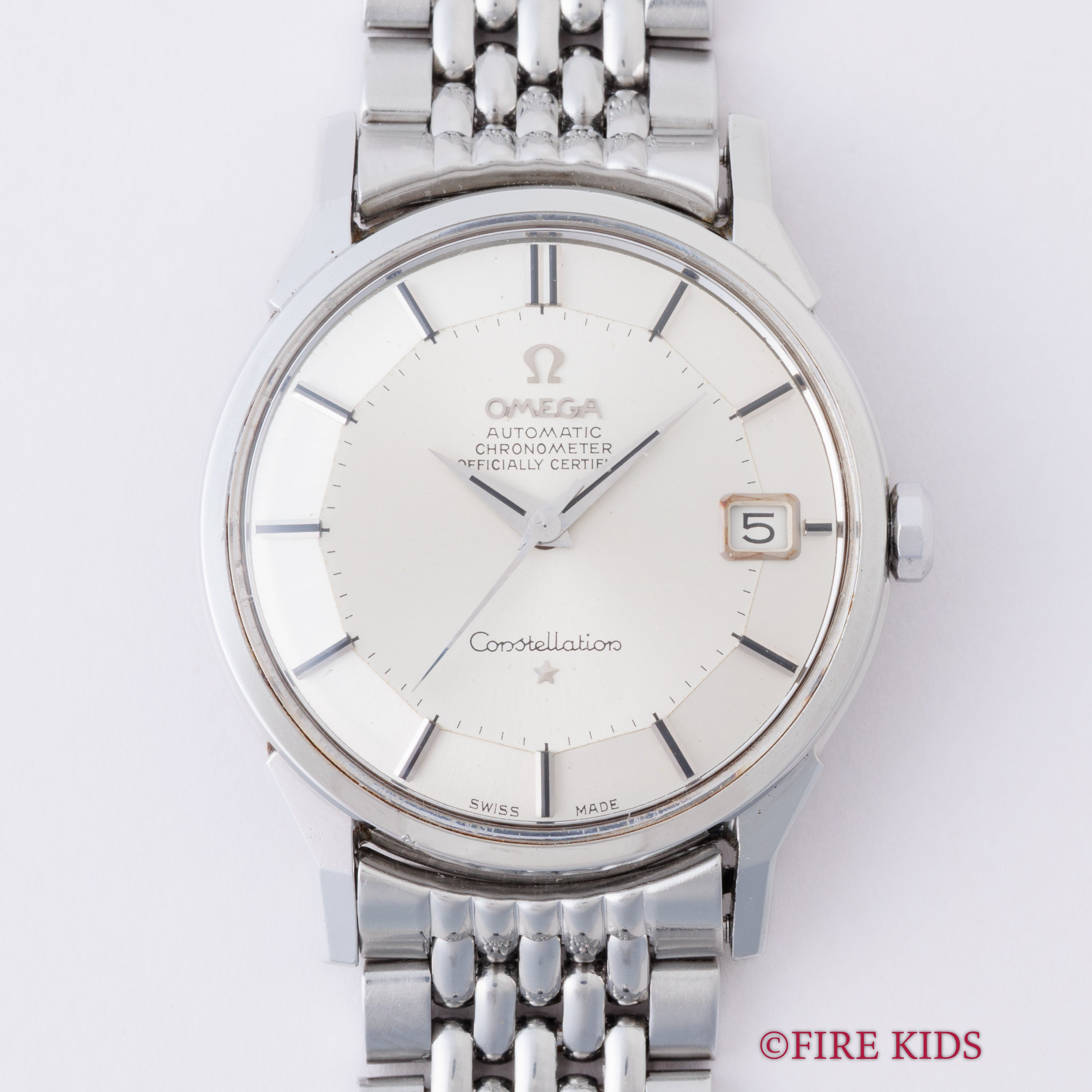 オメガ コンステレーション 12角 1966年製 パイパンダイヤル 自動巻クロノメーター Cal.564 純正ステンレスブレス