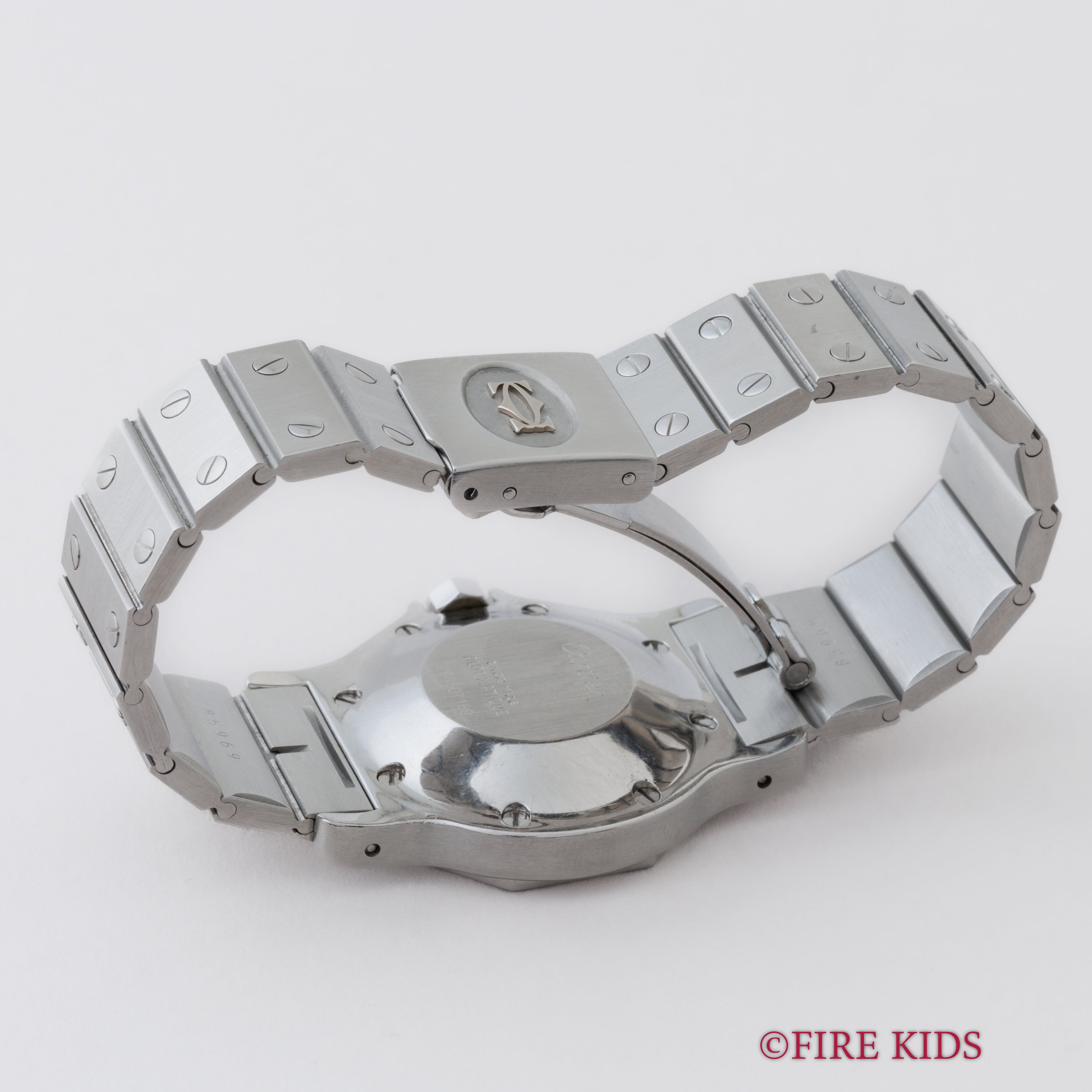 カルティエ サントス オクタゴン 1980年代製 Ref.2965 LMサイズ SS ホワイトローマンダイヤル