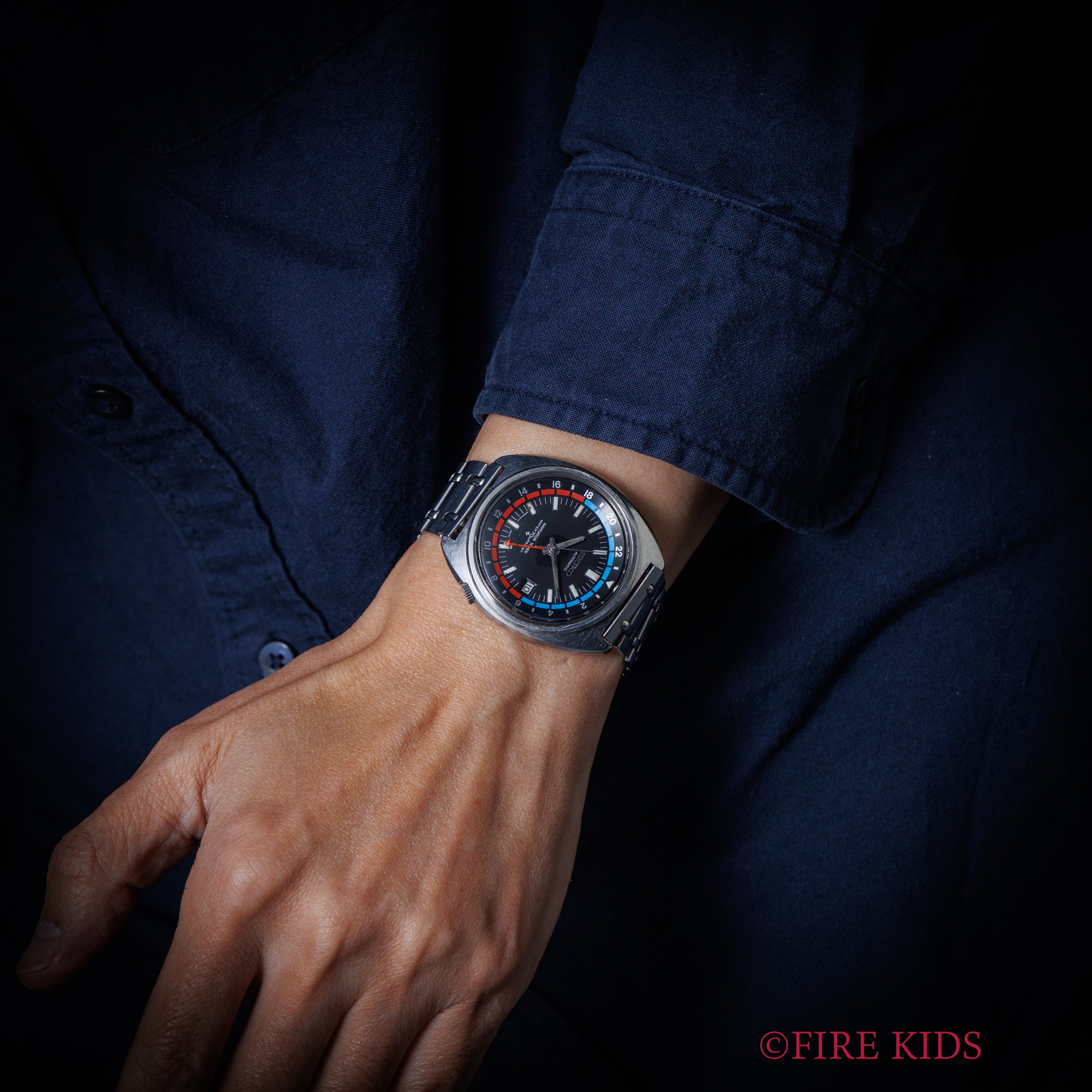 セイコー ナビゲータータイマー 1972年製 自動巻 Ref.6117-6410 純正ブレス