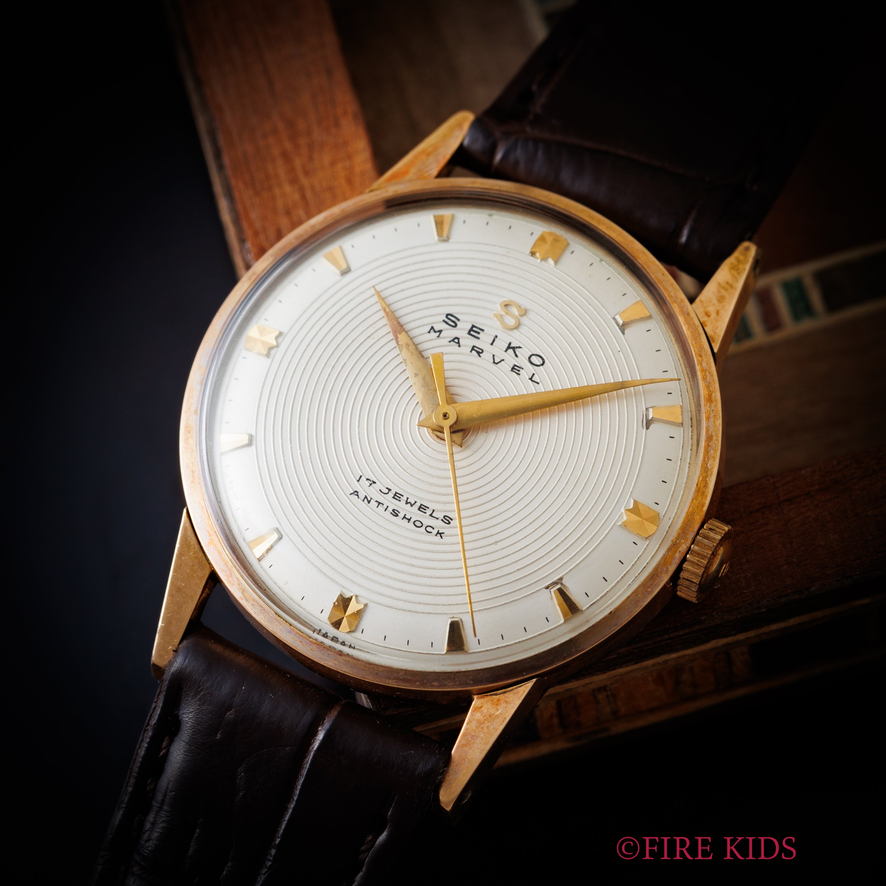 セイコー マーベル 1957年製(昭和32年製) Ref.14033 14金張 レコード文字