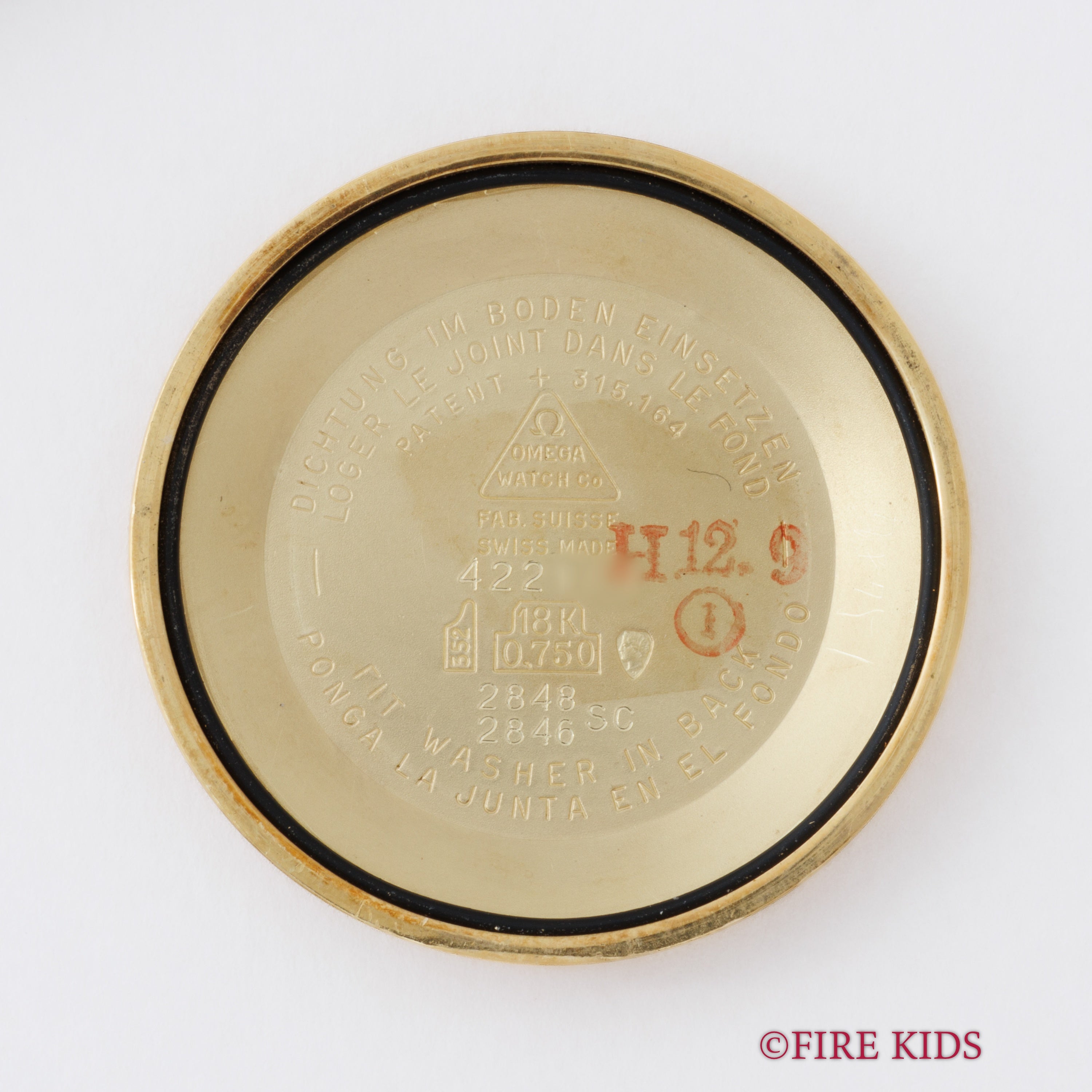 オメガ 18金無垢シーマスター 1958年製 全回転ローター自動巻 Cal.501 ツートンダイヤル