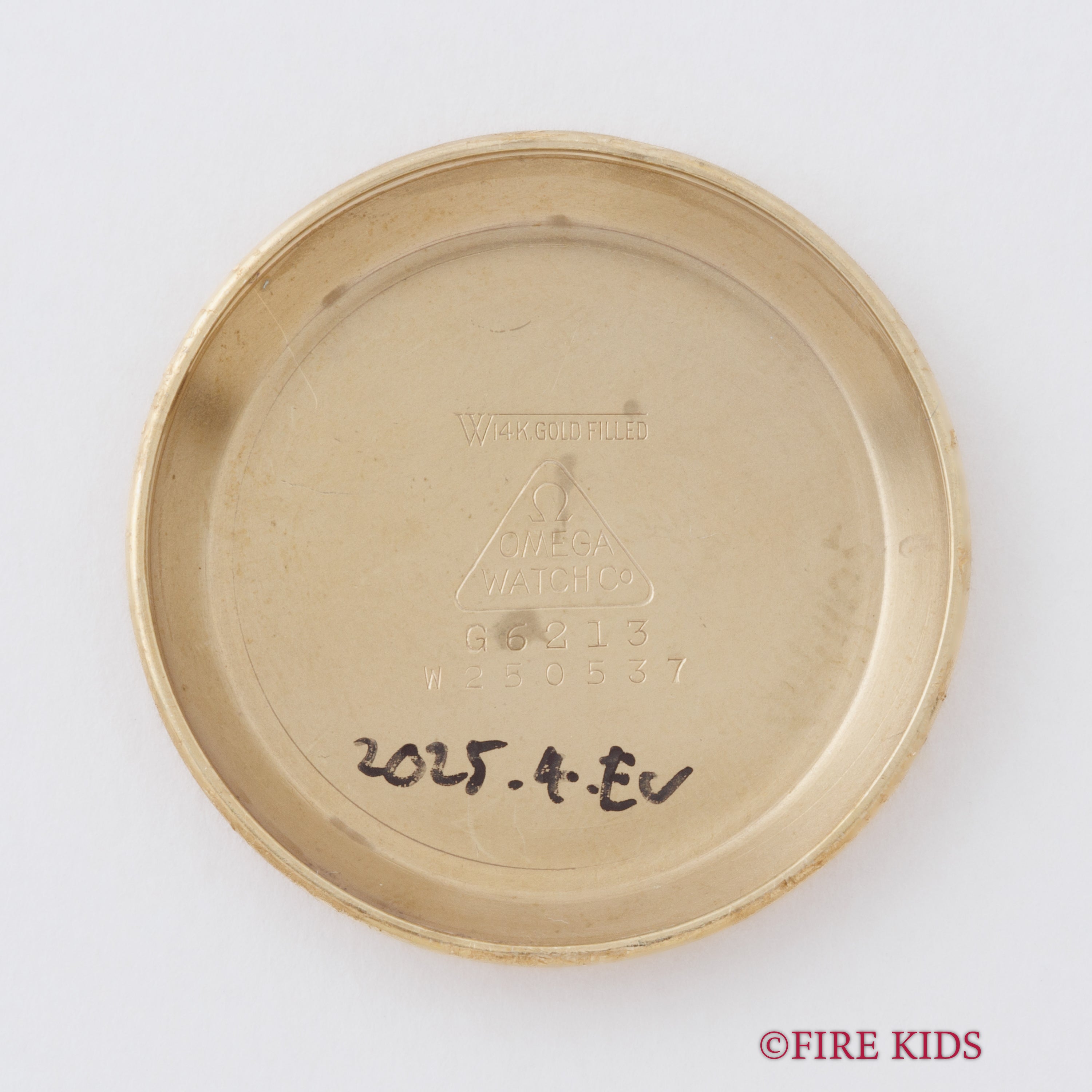 オメガ バンパー式センターセコンド自動巻 1952年製 14金張り Cal.354 USケース