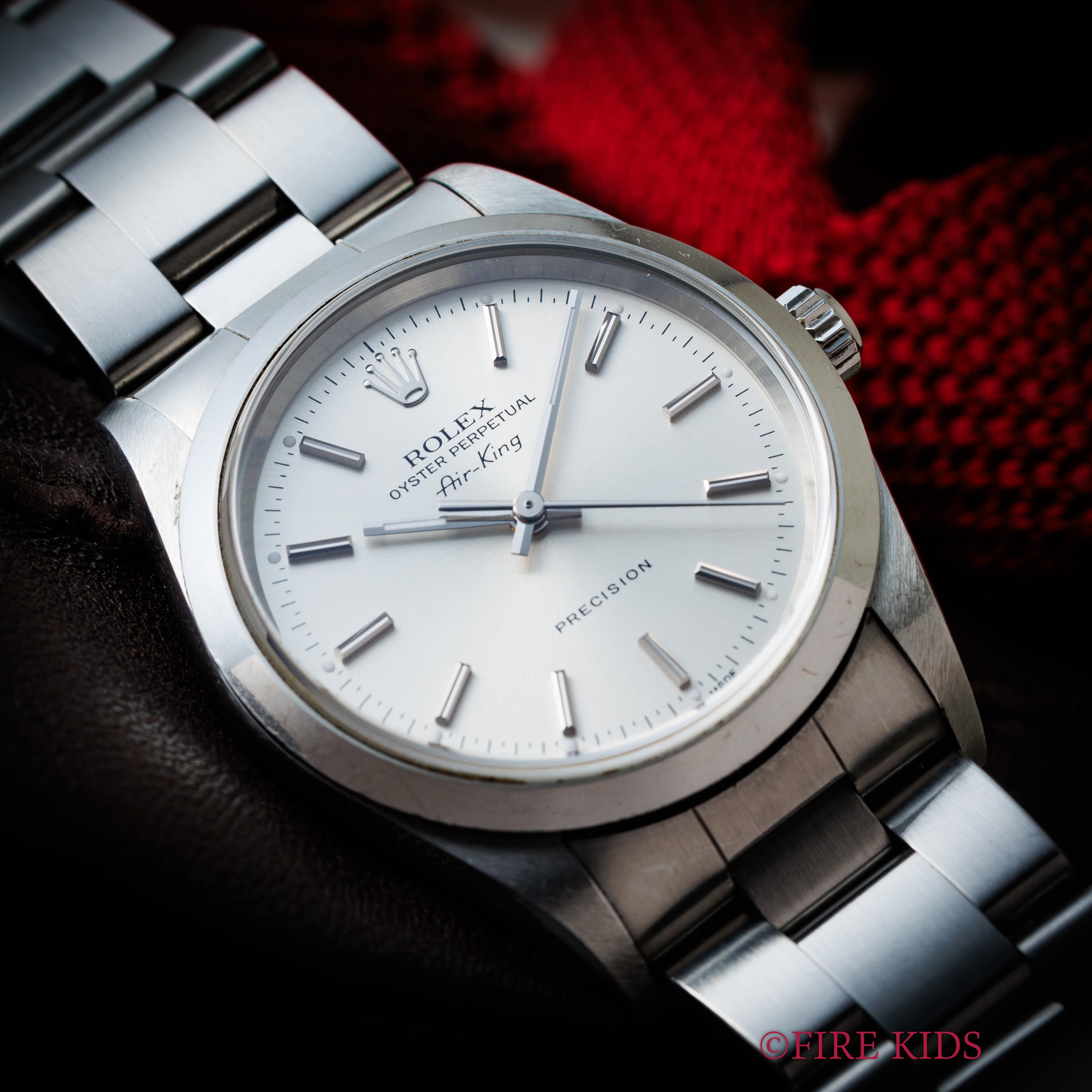 ロレックス エアキング シルバーダイヤル 2000年製(平成12年) Ref.14000M Cal.3130 箱ギャラ