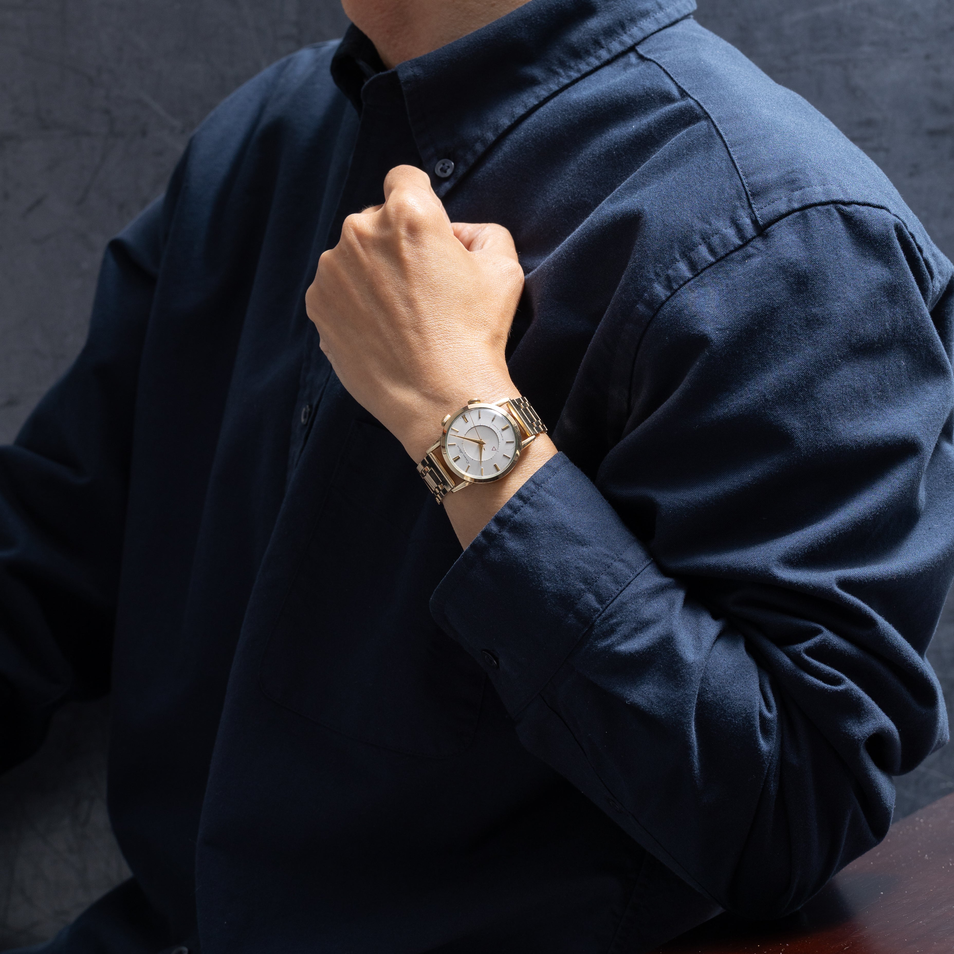 シチズン アラーム 手巻き 1950年代製 ジャガールクルトフェイス ブレス付き