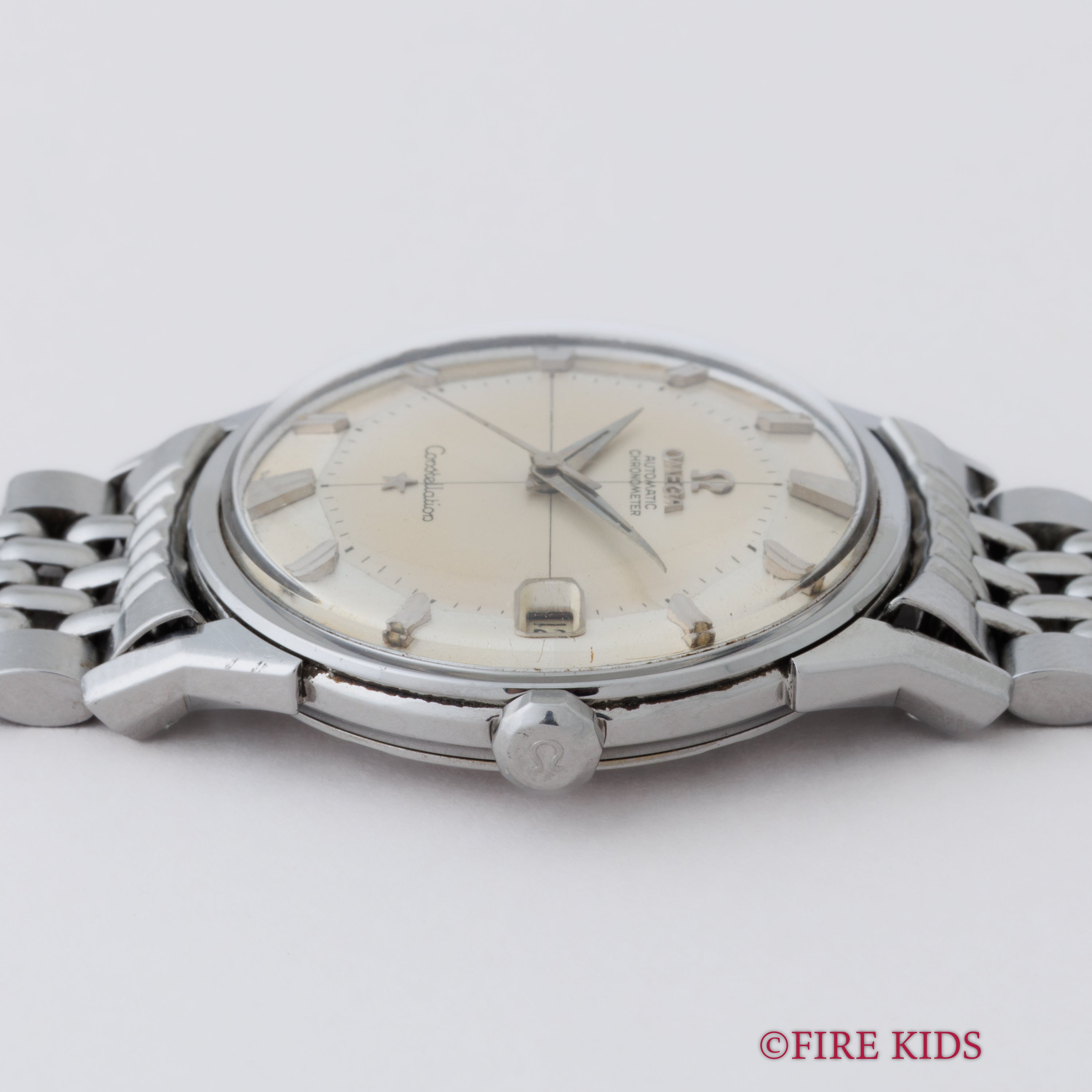 オメガ コンステレーション12角 パイパンダイヤル 1962年製 Cal.561 自動巻 純正ライスブレス