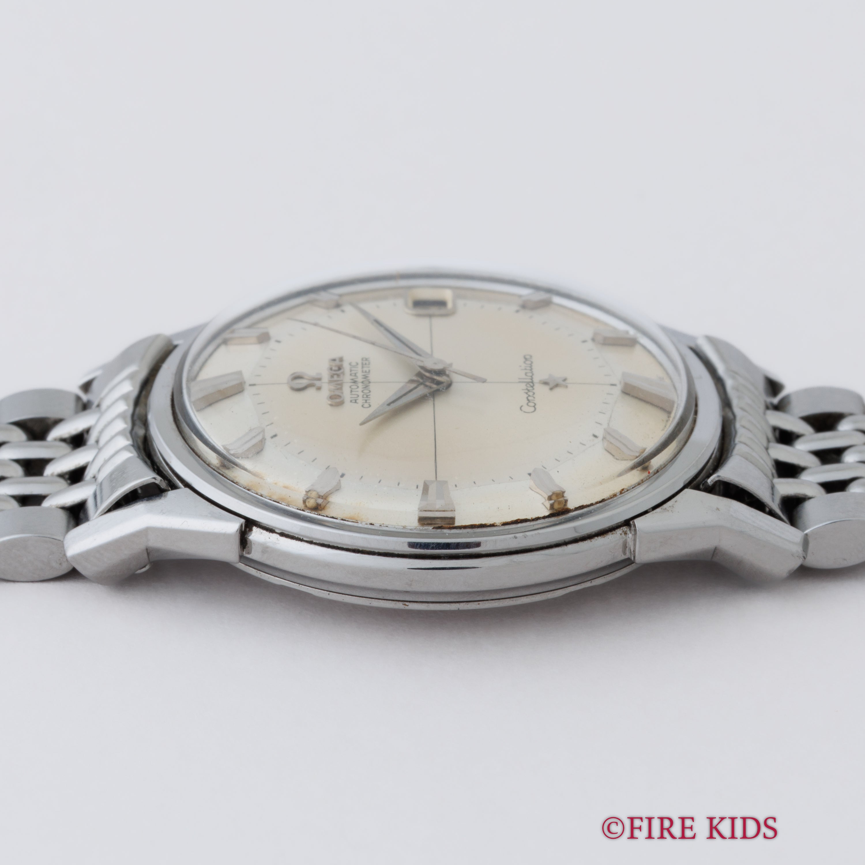 オメガ コンステレーション12角 パイパンダイヤル 1962年製 Cal.561 自動巻 純正ライスブレス