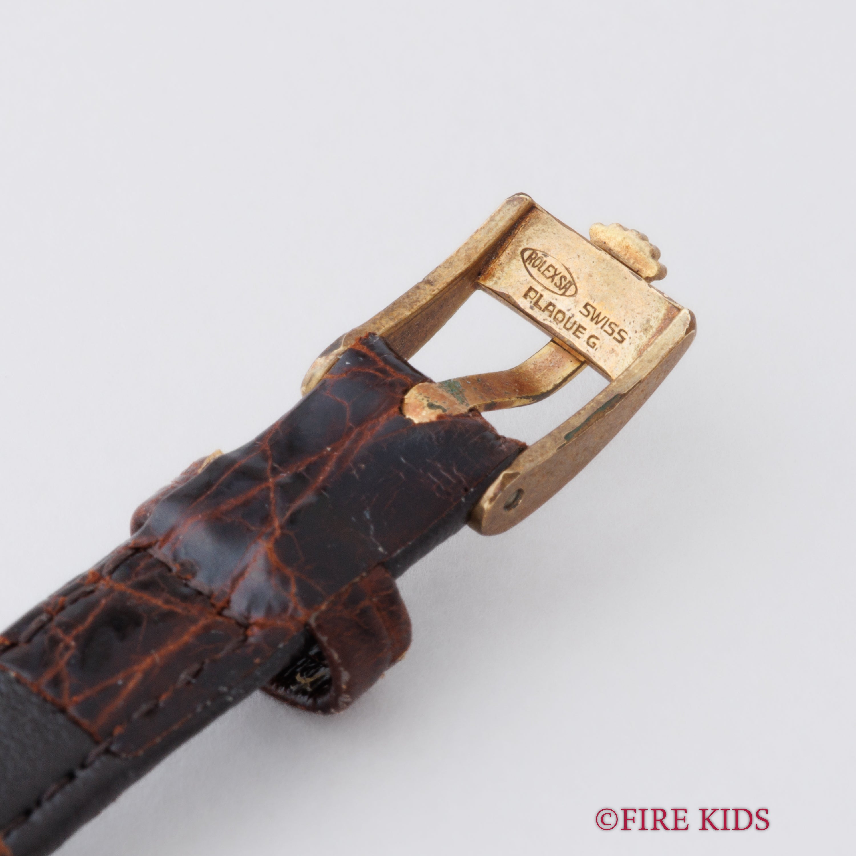 ロレックス 18金無垢スクエアケース プレシジョン レディース 純正尾錠付き 1970年製